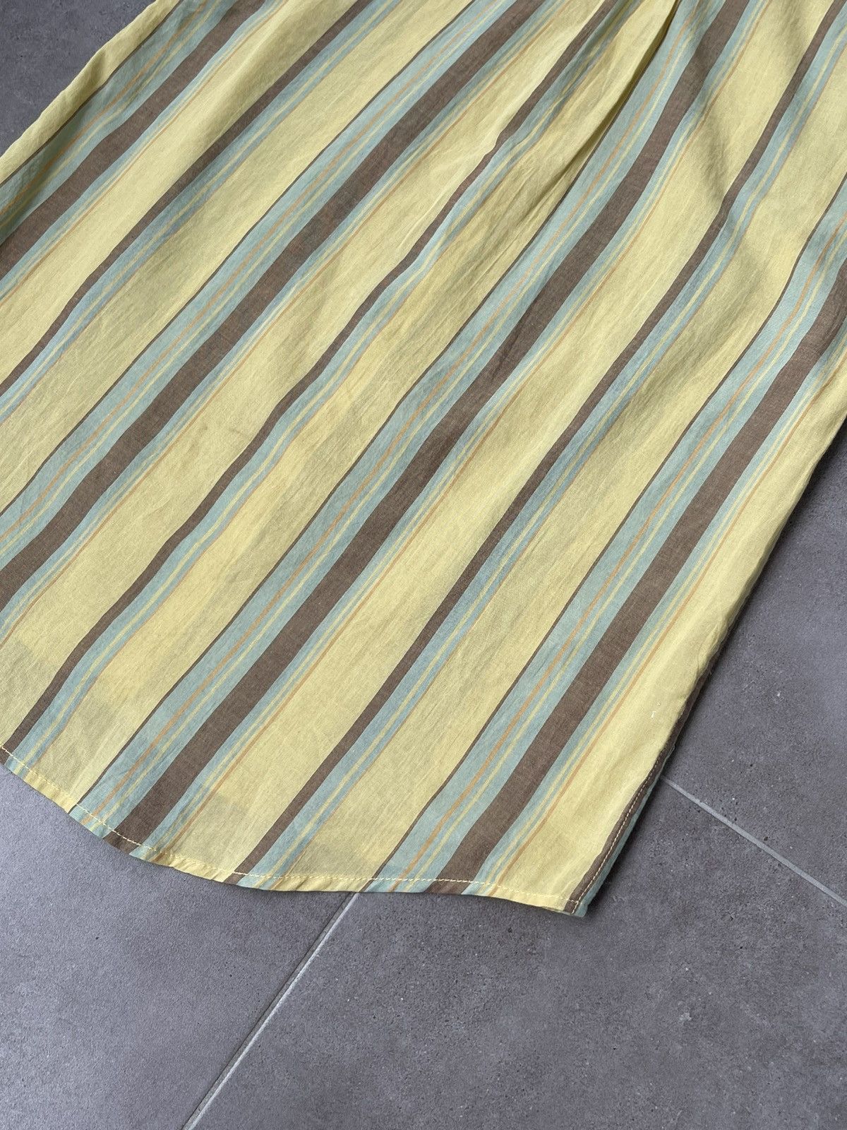 Viktor & Rolf !DS! SS20 Viktor & Rolf Stripe Print Yellow Sleeveless Shirt Size US S / EU 44-46 / 1 - 11 Thumbnail