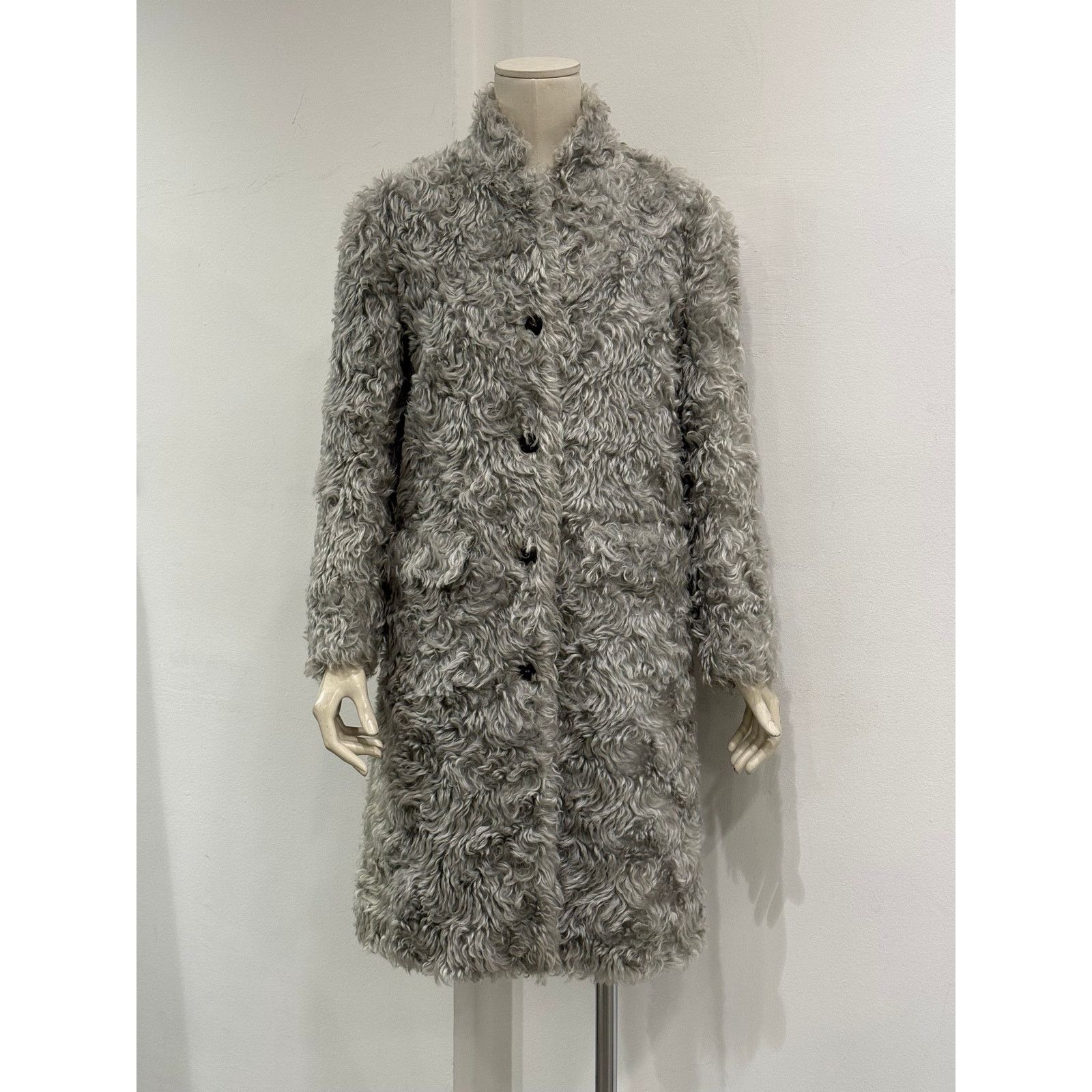 Prada A/W2007 Prada runway faux fur mohair coat Size S / US 4 / IT 40 - 2 Thumbnail