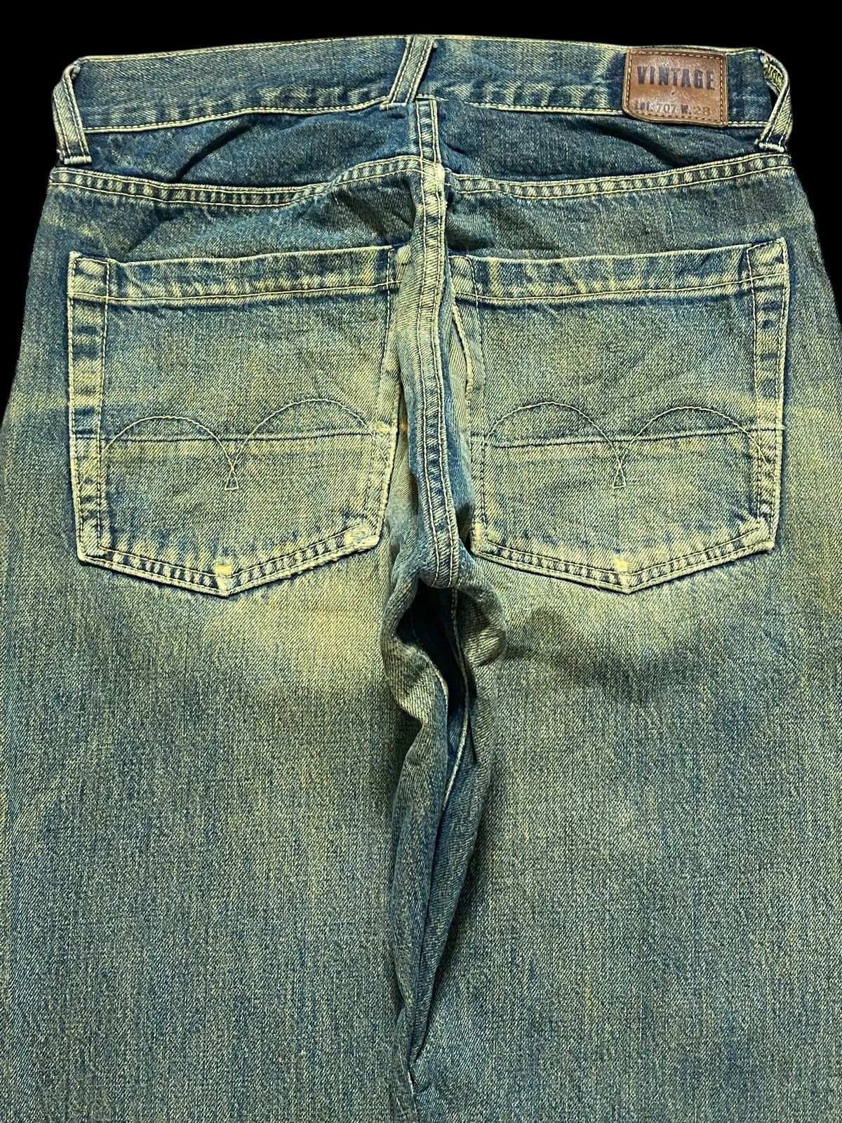 Vintage Vintage Japanese Brand Large Selvedge Rusty Skinny Jeans Size US 27 - 4 Thumbnail