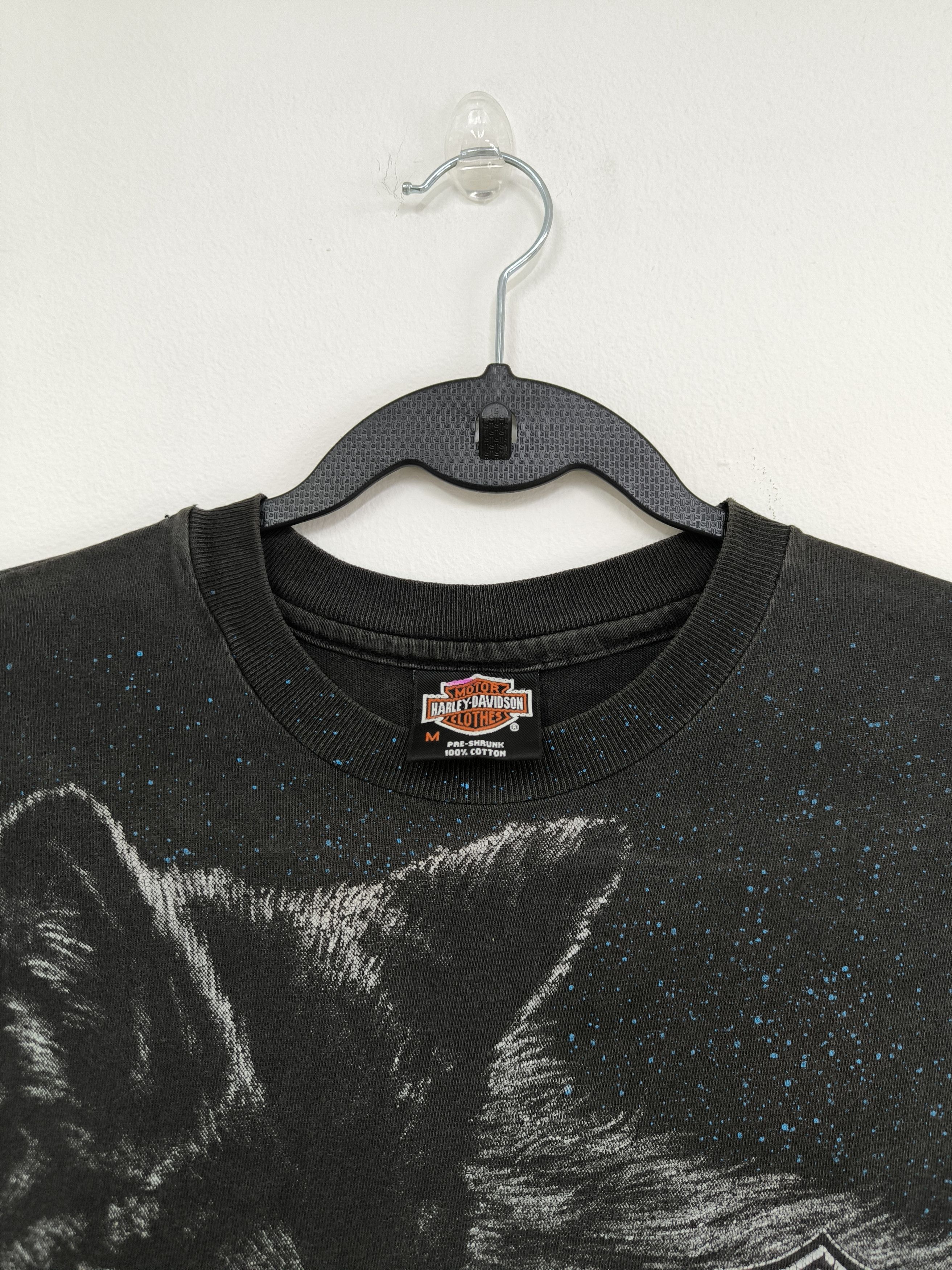 Harley Davidson Vintage 90s Harley Davidson wolf AOP Size US M / EU 48-50 / 2 - 2 Thumbnail