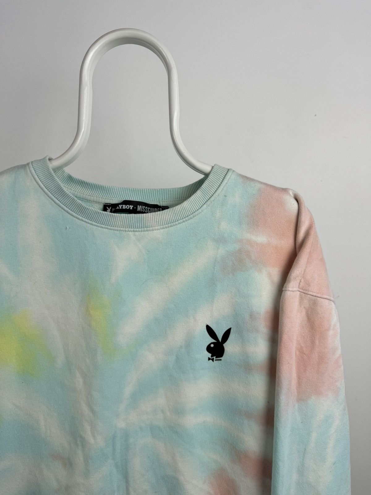 Missguided × Playboy Playboy x Missguided Tie Dye Multicolour Sweatshirt Size S / US 4 / IT 40 - 2 Thumbnail