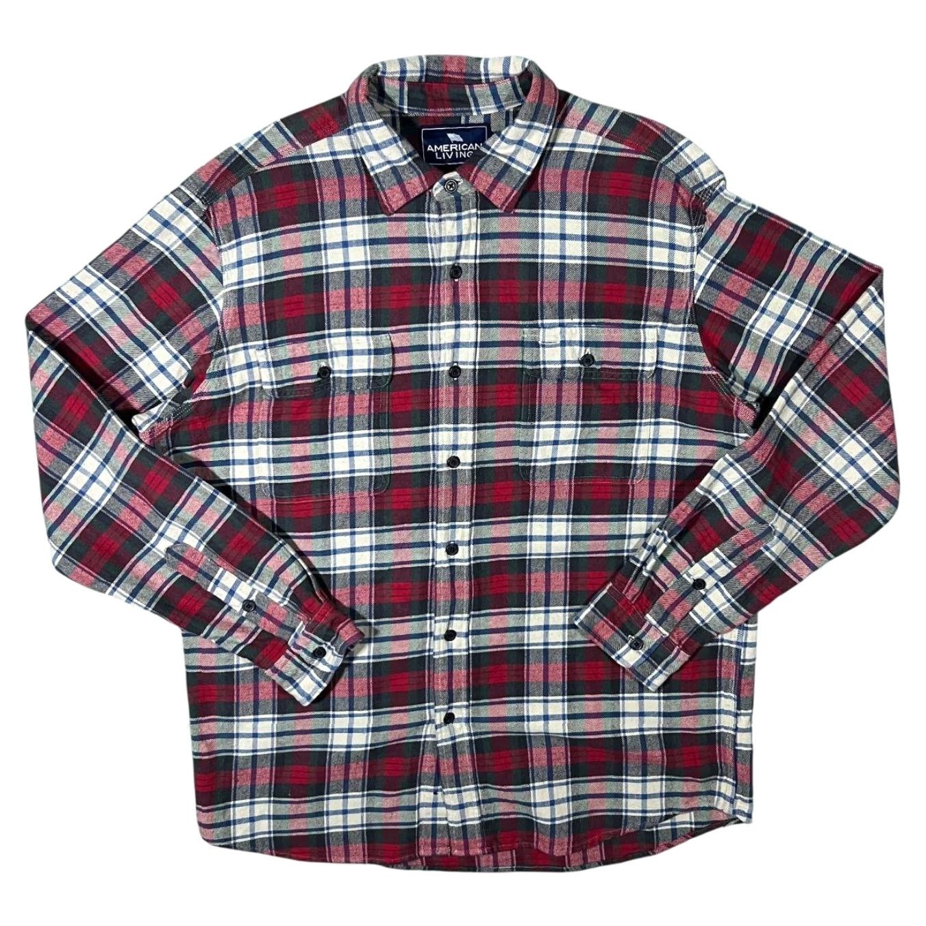 Vintage VINTAGE American Living Multi Plaid Check Long Sleeve Cotton Flannel Shirt L Mens Size US L / EU 52-54 / 3 - 2 Thumbnail