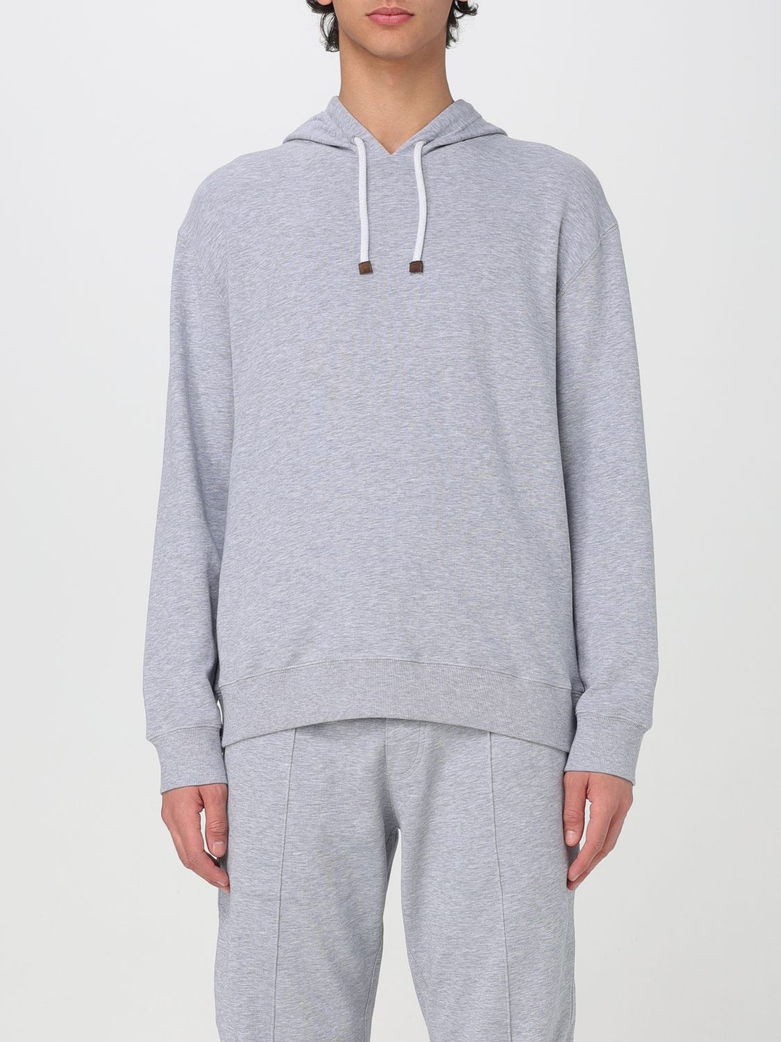 image of Brunello Cucinelli Sweatshirt Men Grey (Size Large)