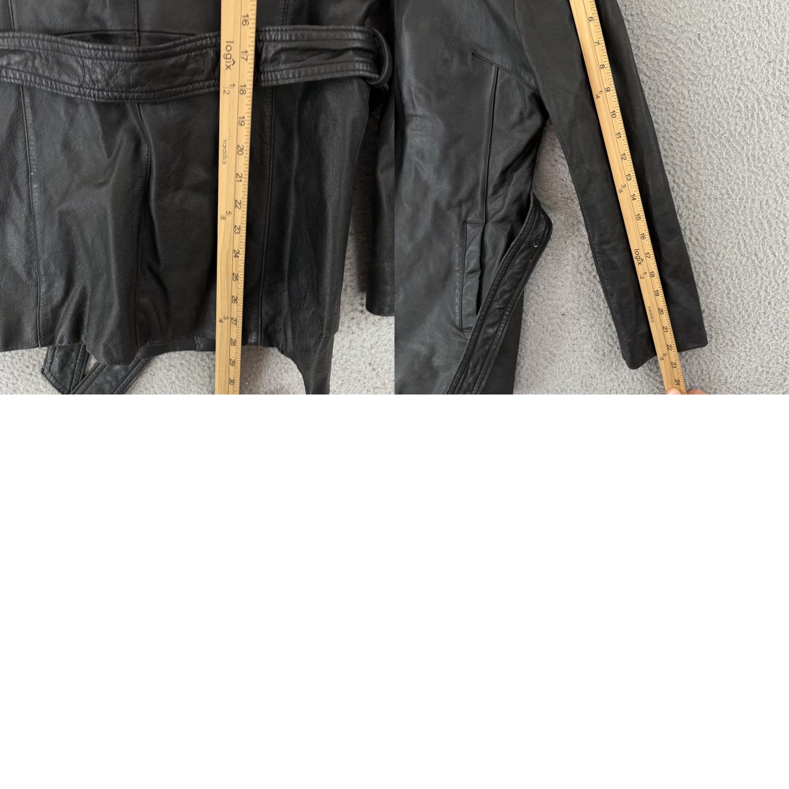 Vintage VINTAGE Wilsons Leather Jacket Womens Black Moto Biker 90s Zip Motorcycle Grunge Jacket Womens Black 90s Motorcycle Zip Size M / US 6-8 / IT 42-44 - 9 Thumbnail