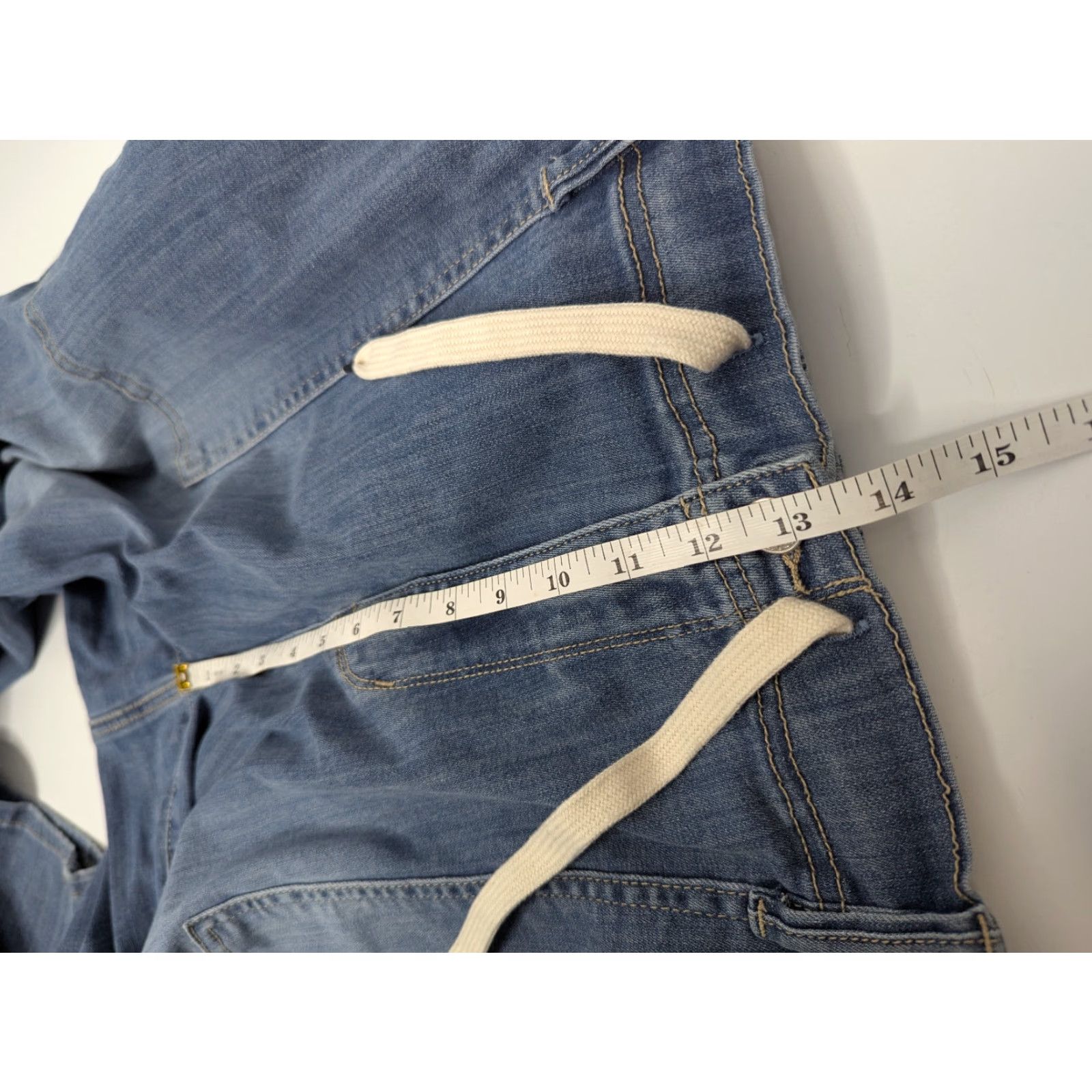 Vintage Judy Blue Pants 22W Blue Clearwater Denim Joggers Elastic Drawstring High Rise Size 40" / US 18 - 7 Thumbnail
