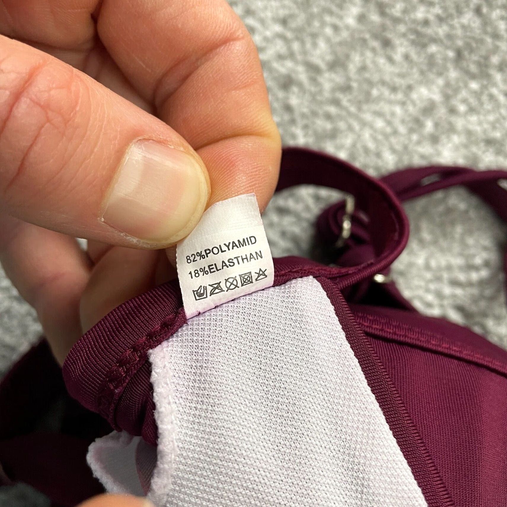 Triangl Unbranded Swimwear Bikini Top Women S Red Maroon Triangle Adjustable Strap Beach Top Size S / US 4 / IT 40 - 8 Thumbnail