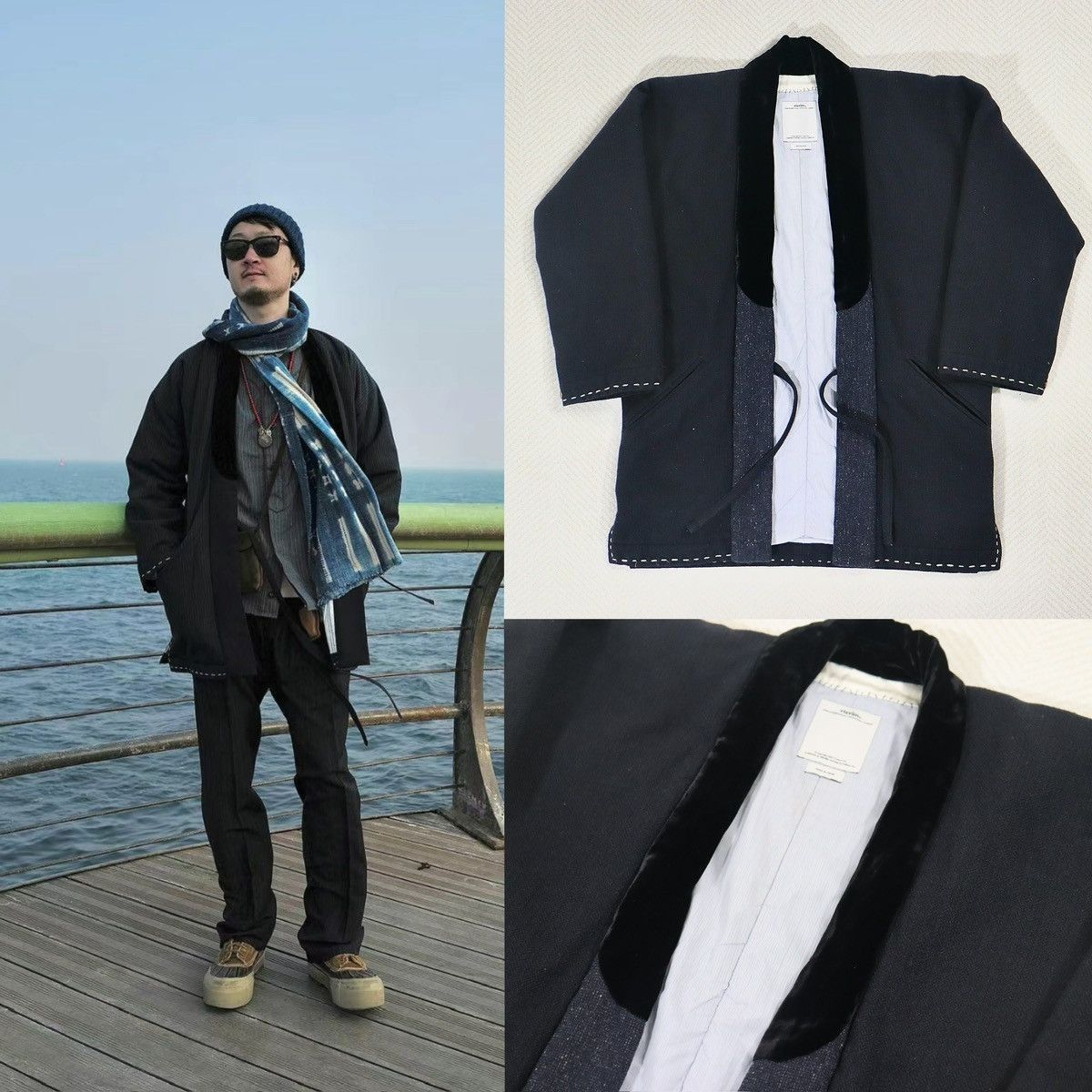 Visvim Visvim Dotera Coat Wool Stripe NWT Size 5, Kimono Jacket