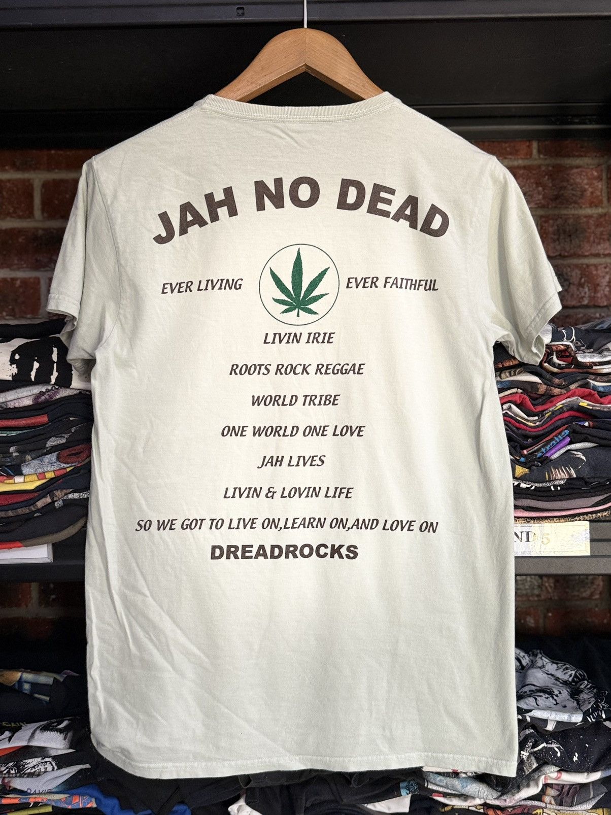 Rap Tees Vintage Dreadz Jah No Dead Dreadrocks Faded Tee Size US M / EU 48-50 / 2 - 1 Thumbnail