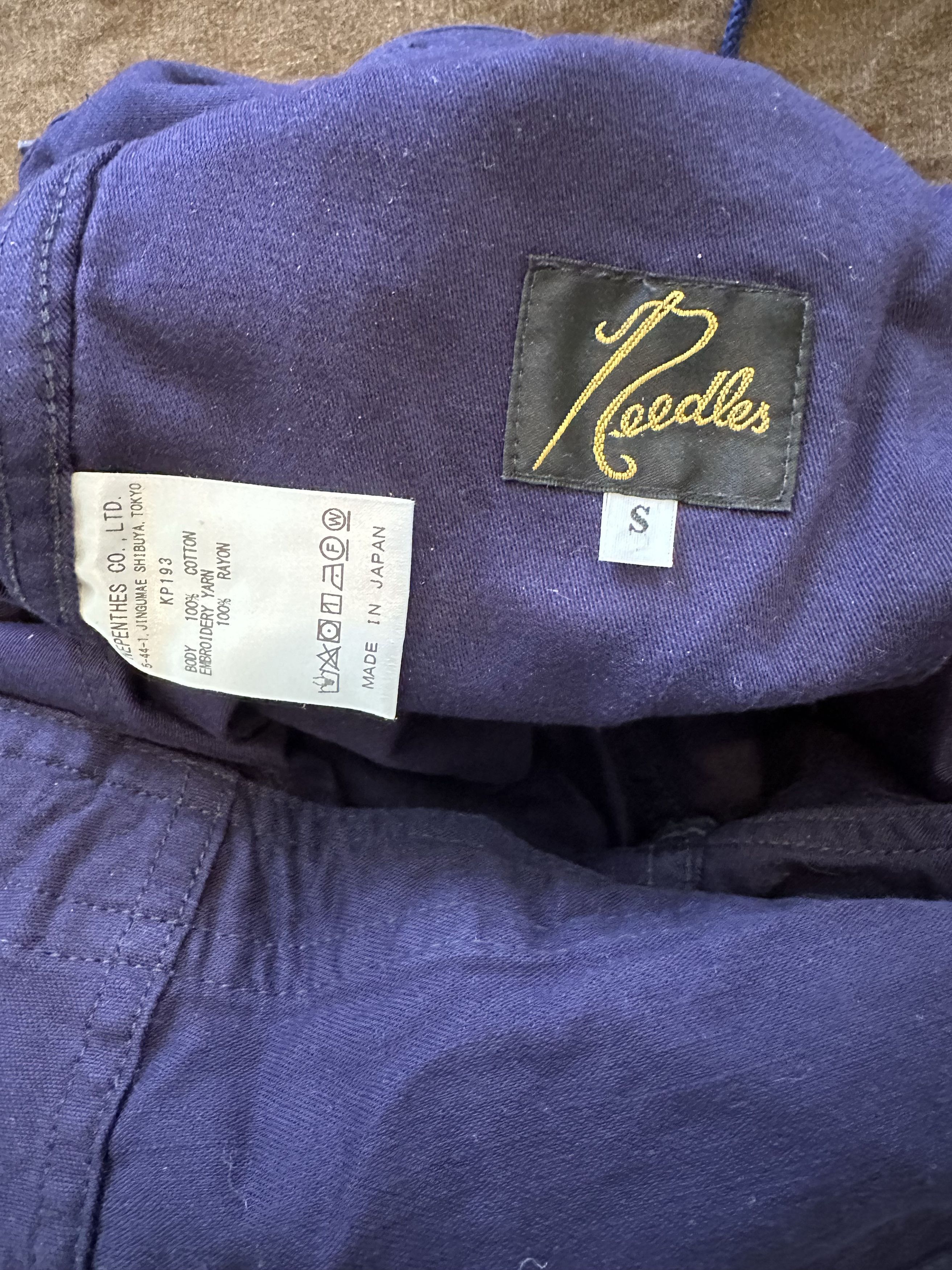 Needles NEEDLES Navy String Fatigue Trousers Size US 32 / EU 48 - 6 Thumbnail