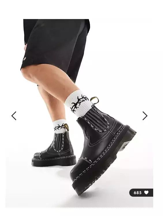 Dr. Martens 2976 GOTHIC AMERICANA PLATFORM CHELSEA Size US 5 / EU 37 - 13 Thumbnail