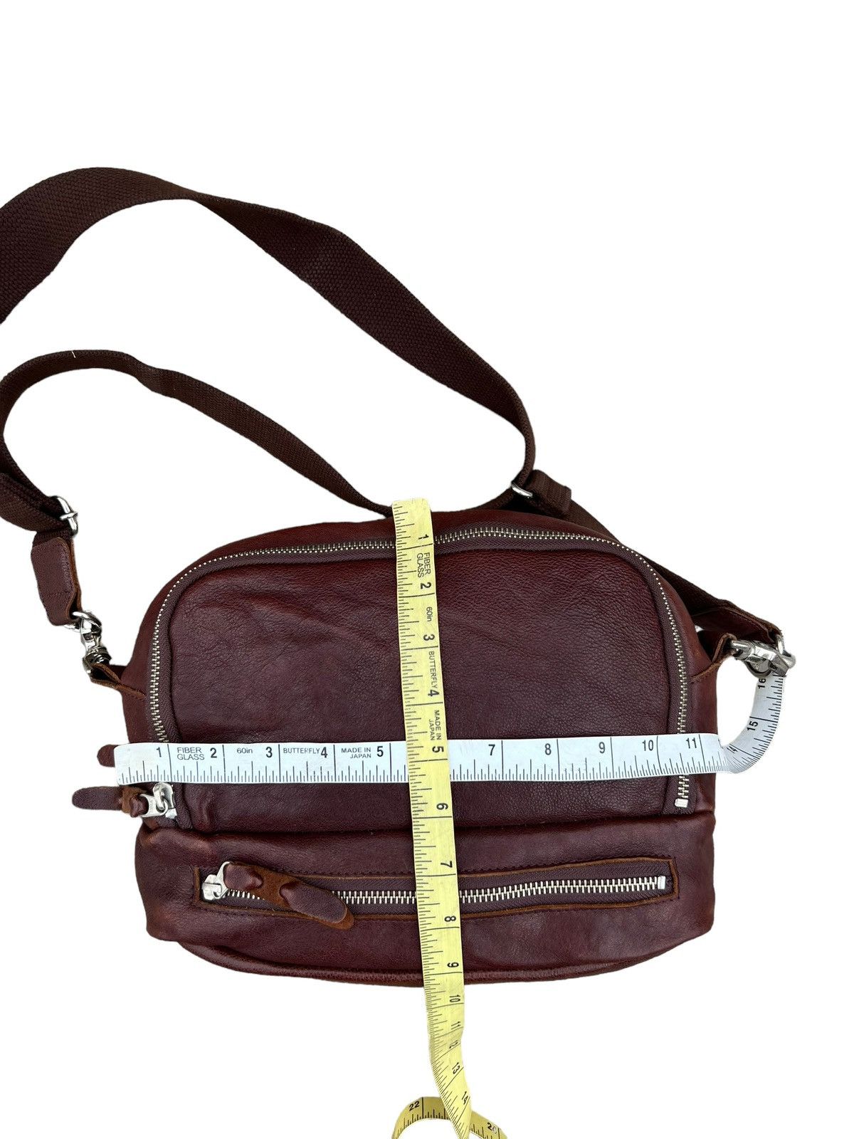 Japanese Brand Vintage Butler Verner Sails Patina Leather Bag 2 Compartment Size ONE SIZE - 24 Thumbnail