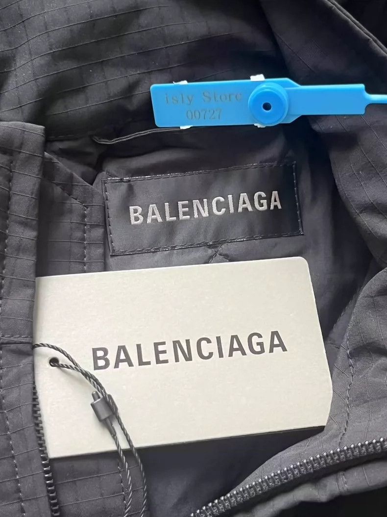 Balenciaga Balenciaga Solid Logo Print Zip Jacket Jacket Size US S / EU 44-46 / 1 - 4 Thumbnail
