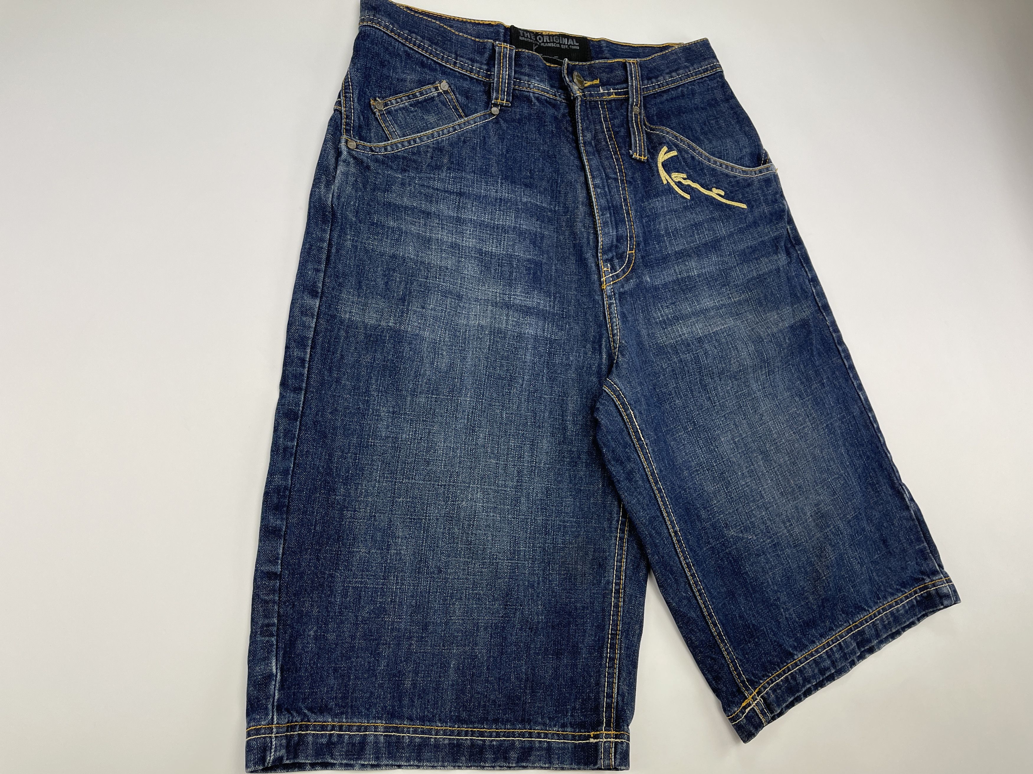 Karl Kani KARL KANI shorts, vintage hip hop baggy jeans, 90s size W 30 Size US 30 / EU 46 - 8 Thumbnail