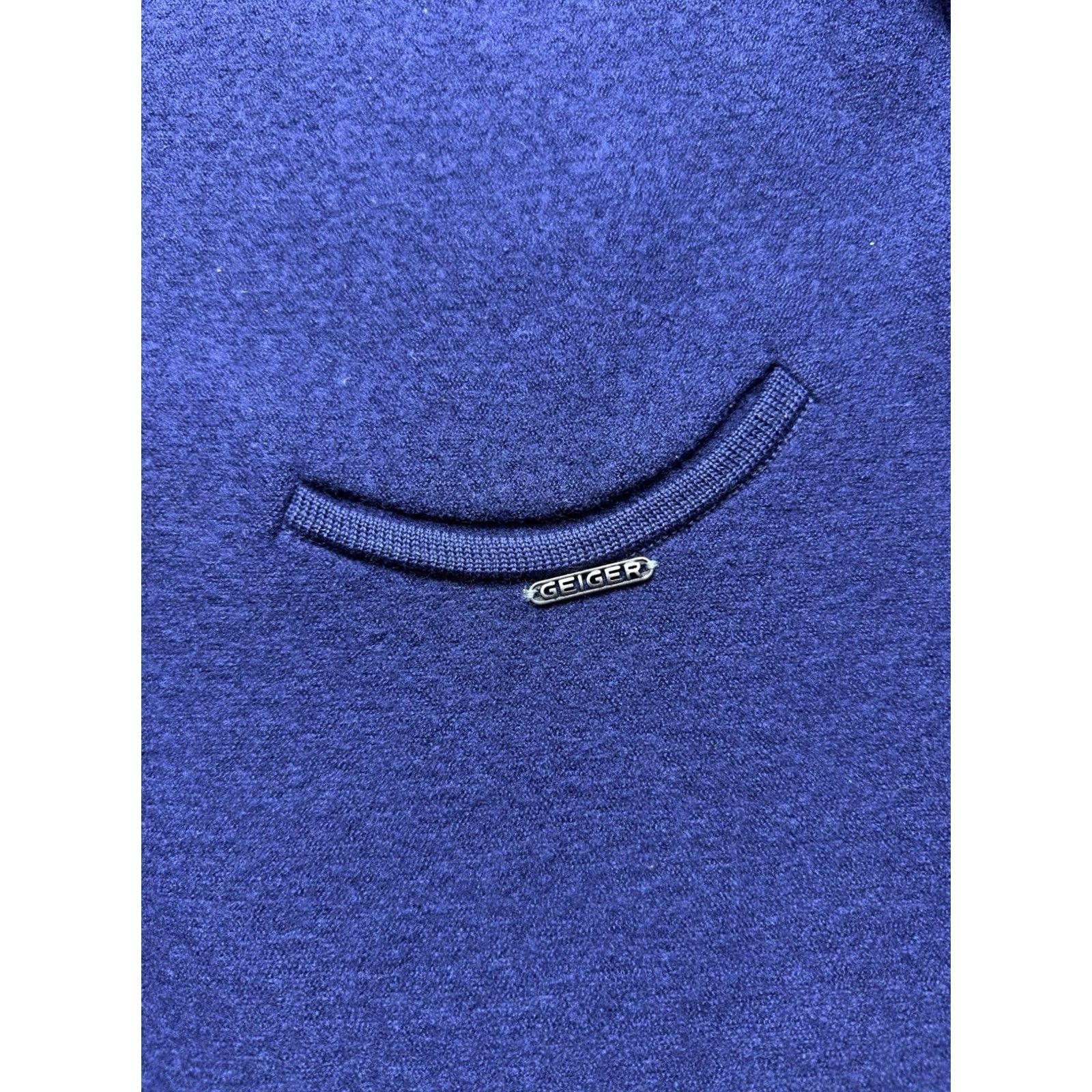 Vintage VTG Geiger Long Cardigan Jacket Violet Austria 100% Wool Womens Size 44 - Vintage-Inspired Tweed Sweater Size M / US 6-8 / IT 42-44 - 6 Thumbnail