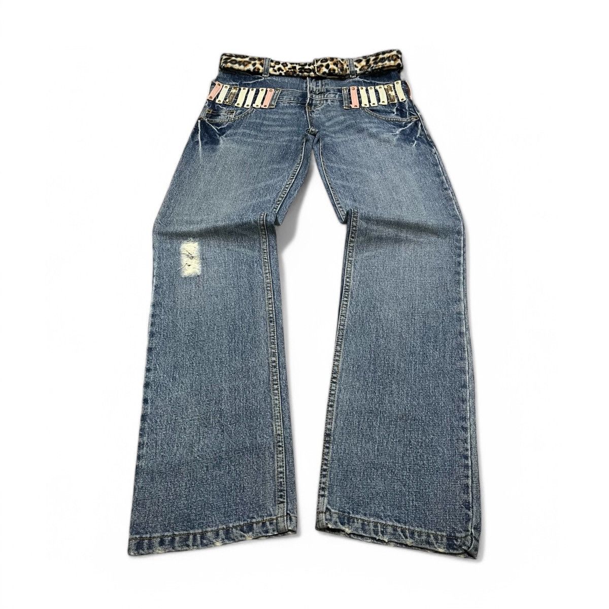 Japanese Brand Y2K Double Waist Denim Pants Mouth Valley Size US 30 / EU 46 - 1 Thumbnail