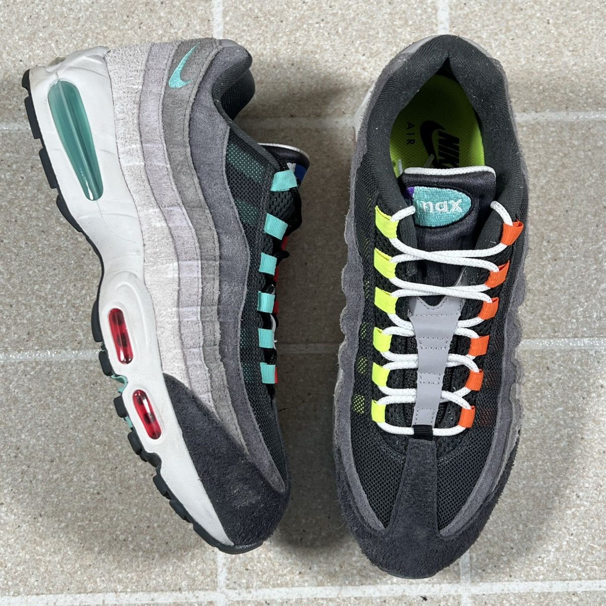 Nike Nike Air Max 95 Big Bubble PRM Greedy Size 11.5 Multi Color Size US 11.5 / EU 44-45 - 2 Thumbnail
