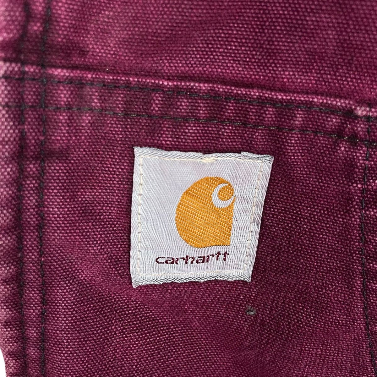 Vintage 80s Carhatt Detroit Duck Canvas Maroon Jacket
