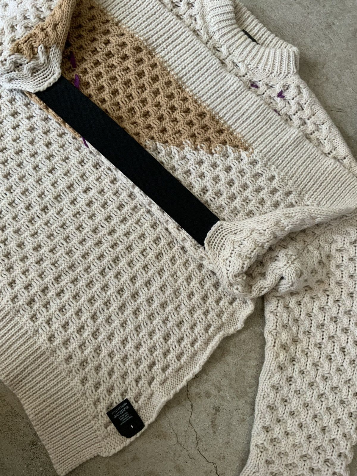 Raf Simons ARCHIVE RAF SIMONS OVERSIZED CABLE KNIT WOOL KNIT SWEATER Size US L / EU 52-54 / 3 - 2 Thumbnail
