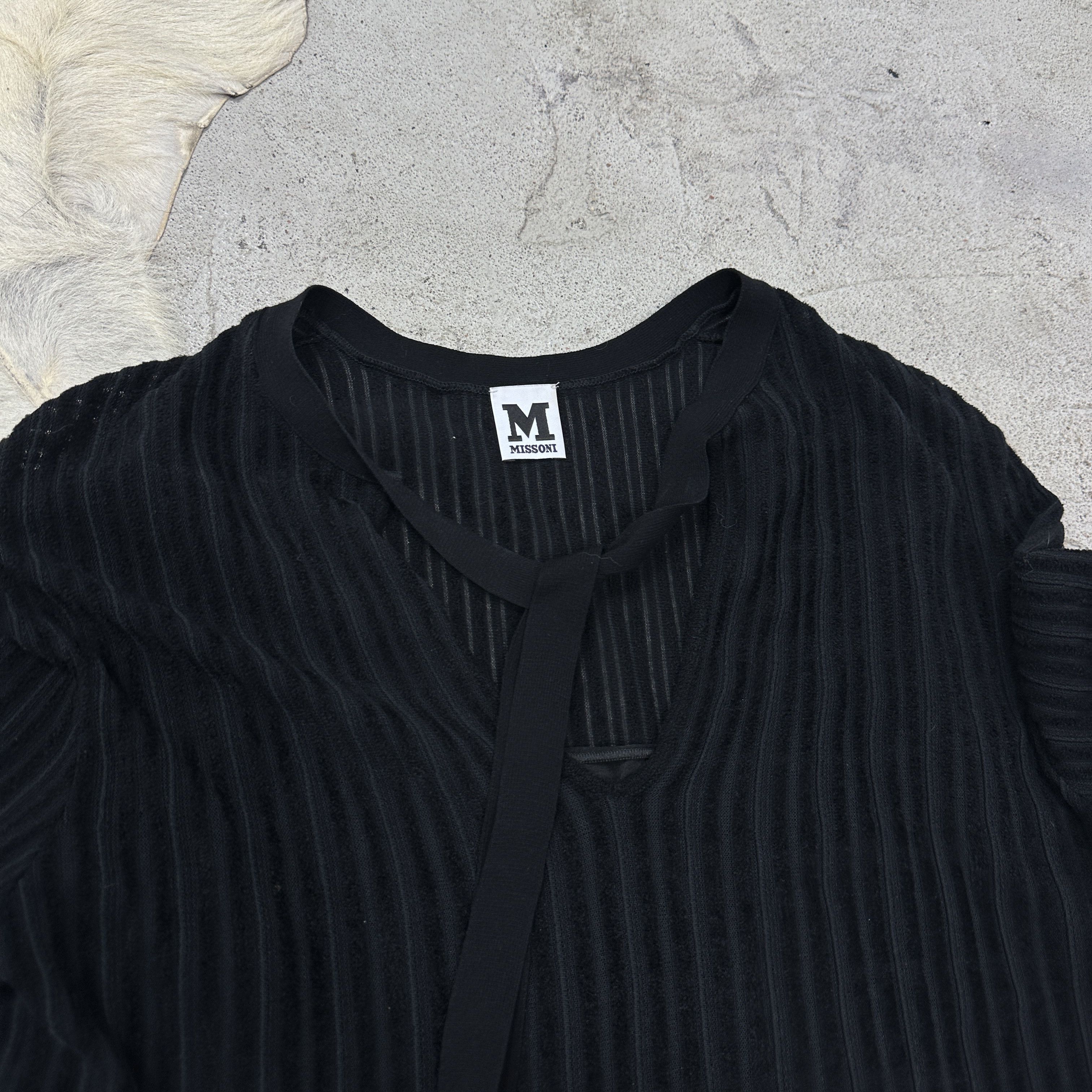 Missoni Vintage Avant Garde Striped Maxi Layered Missoni Dress Y2K Size L / US 10 / IT 46 - 9 Thumbnail