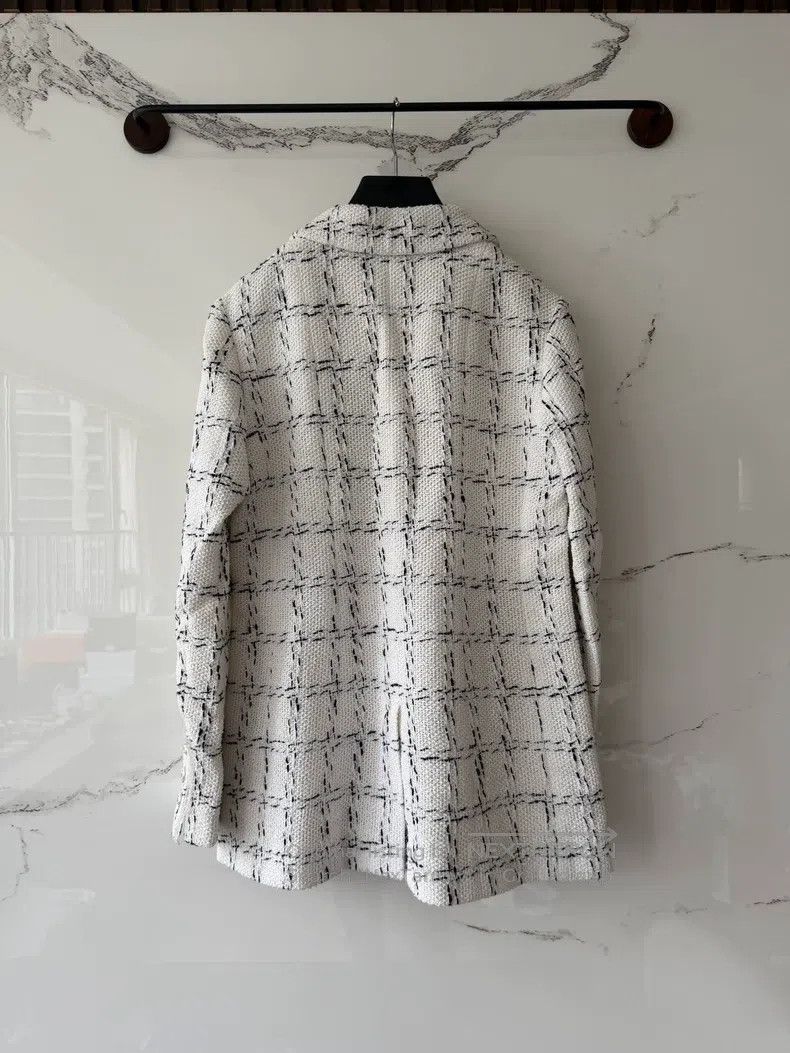 Chanel Chanel White Knit Overcoat Size XS / US 0-2 / IT 36-38 - 3 Thumbnail