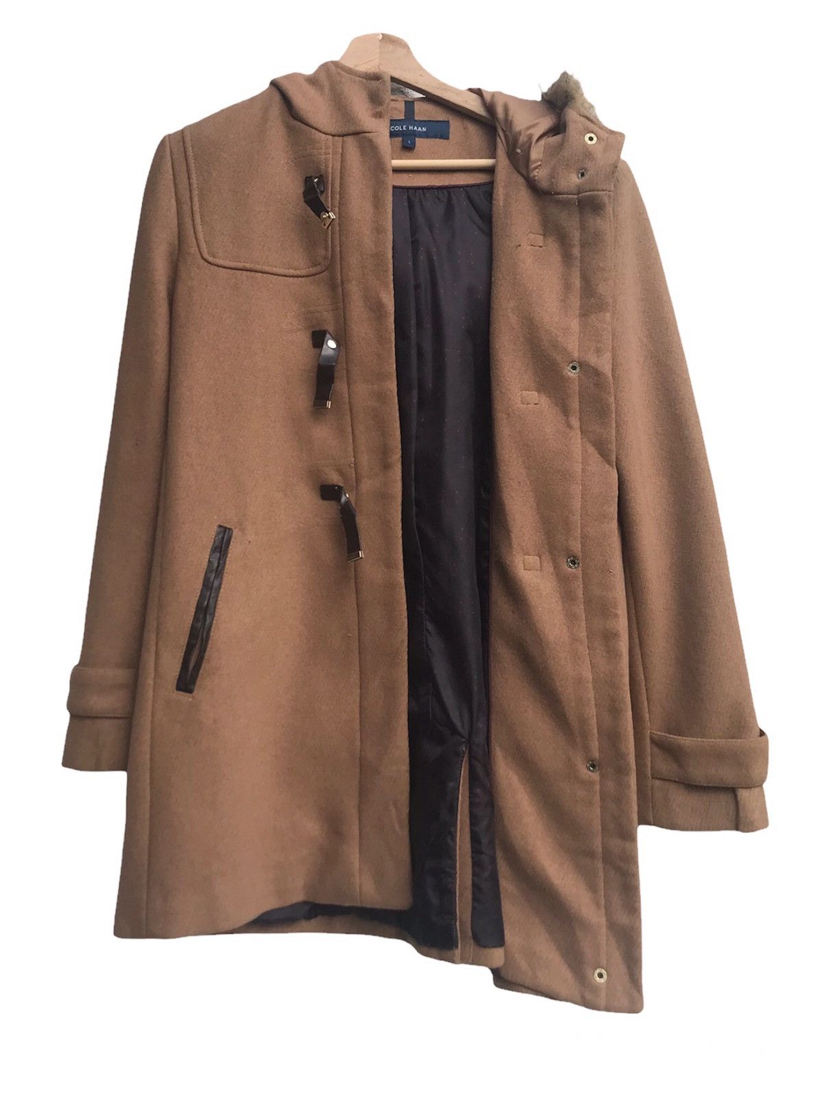 Cole Haan Cole Haan Wool Duffle Coat Size L / US 10 / IT 46 - 4 Thumbnail