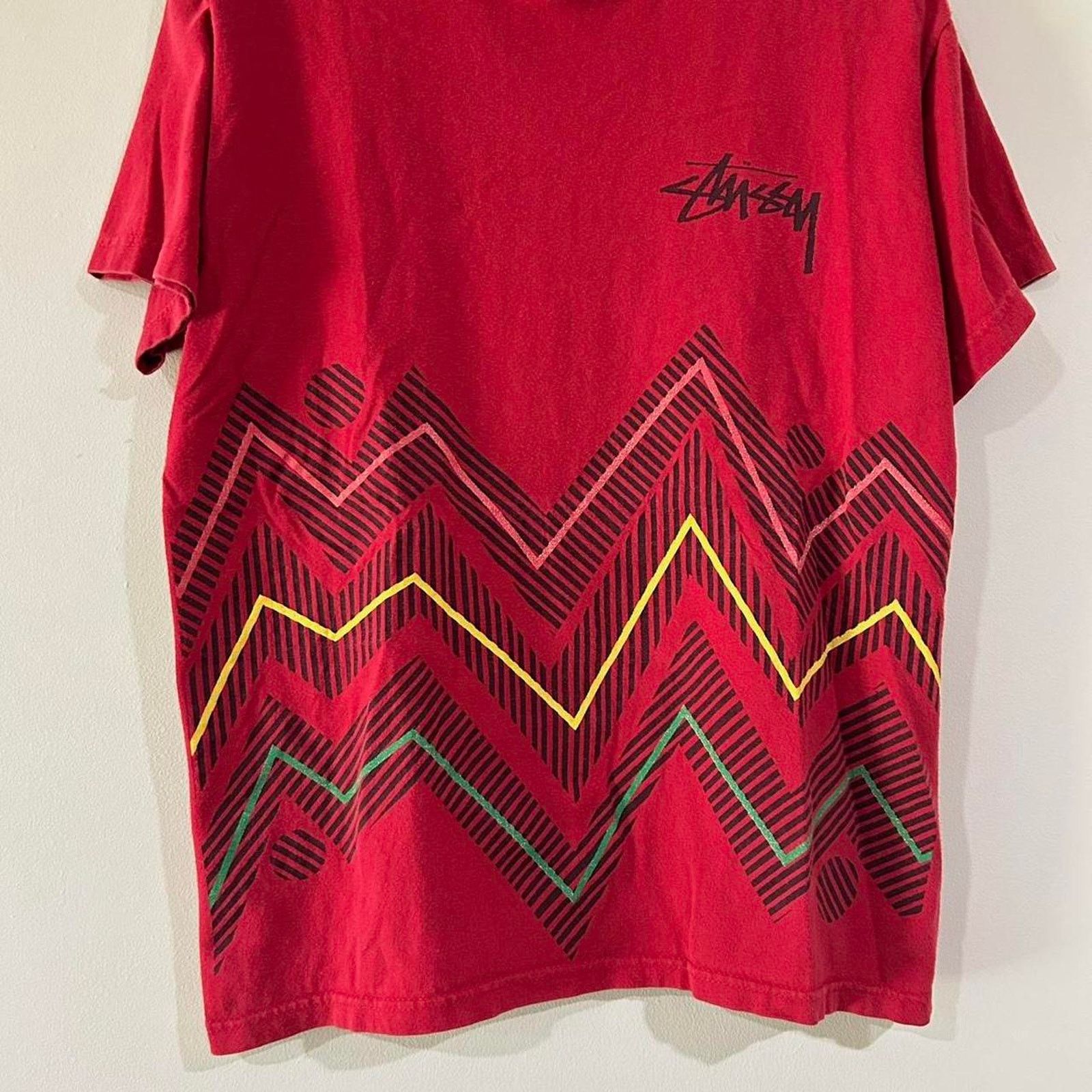 Stussy Y2K Stussy Tribal Rasta Tee Shirt Size US M / EU 48-50 / 2 - 3 Thumbnail