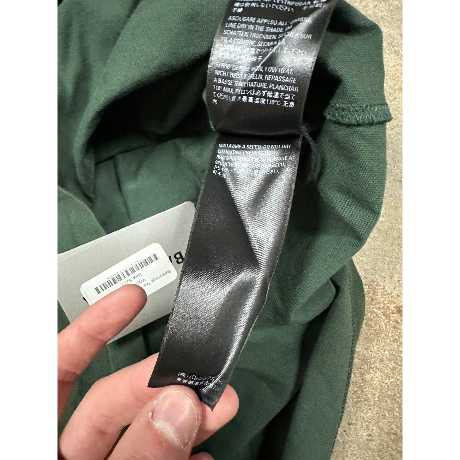 Balenciaga Balenciaga Tee Dark Green Dallas New XS With Tags Size US XS / EU 42 / 0 - 6 Thumbnail