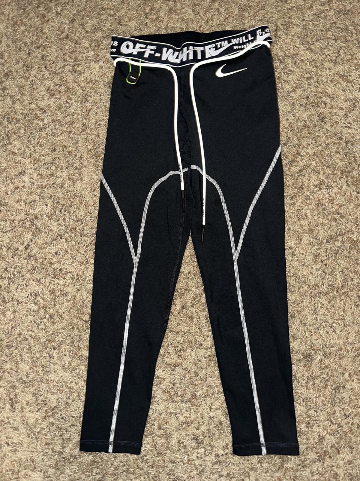 Nike Nike x Off-White™ Pro Women’s Black Tights Size 28" / US 6 / IT 42 - 1 Thumbnail