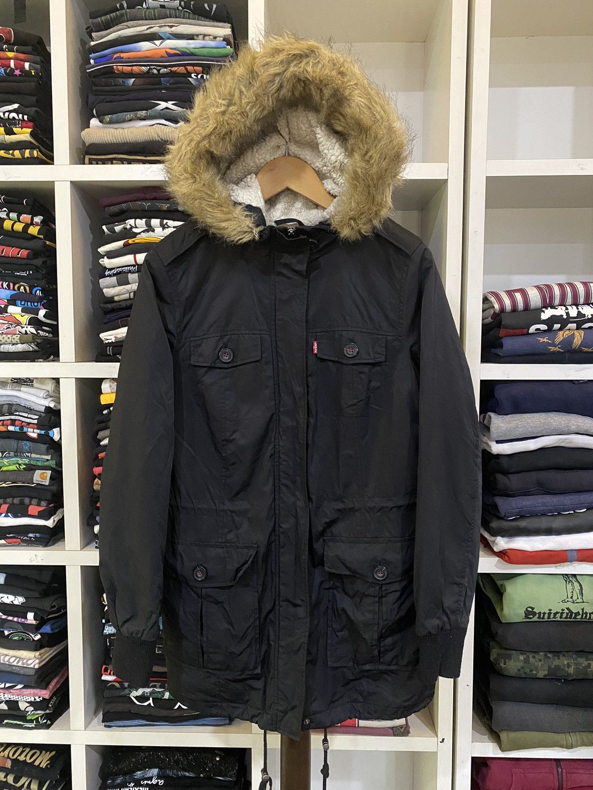 If Six Was Nine × Levi's Levis Fur Parka Jacket Size US M / EU 48-50 / 2 - 1 Thumbnail