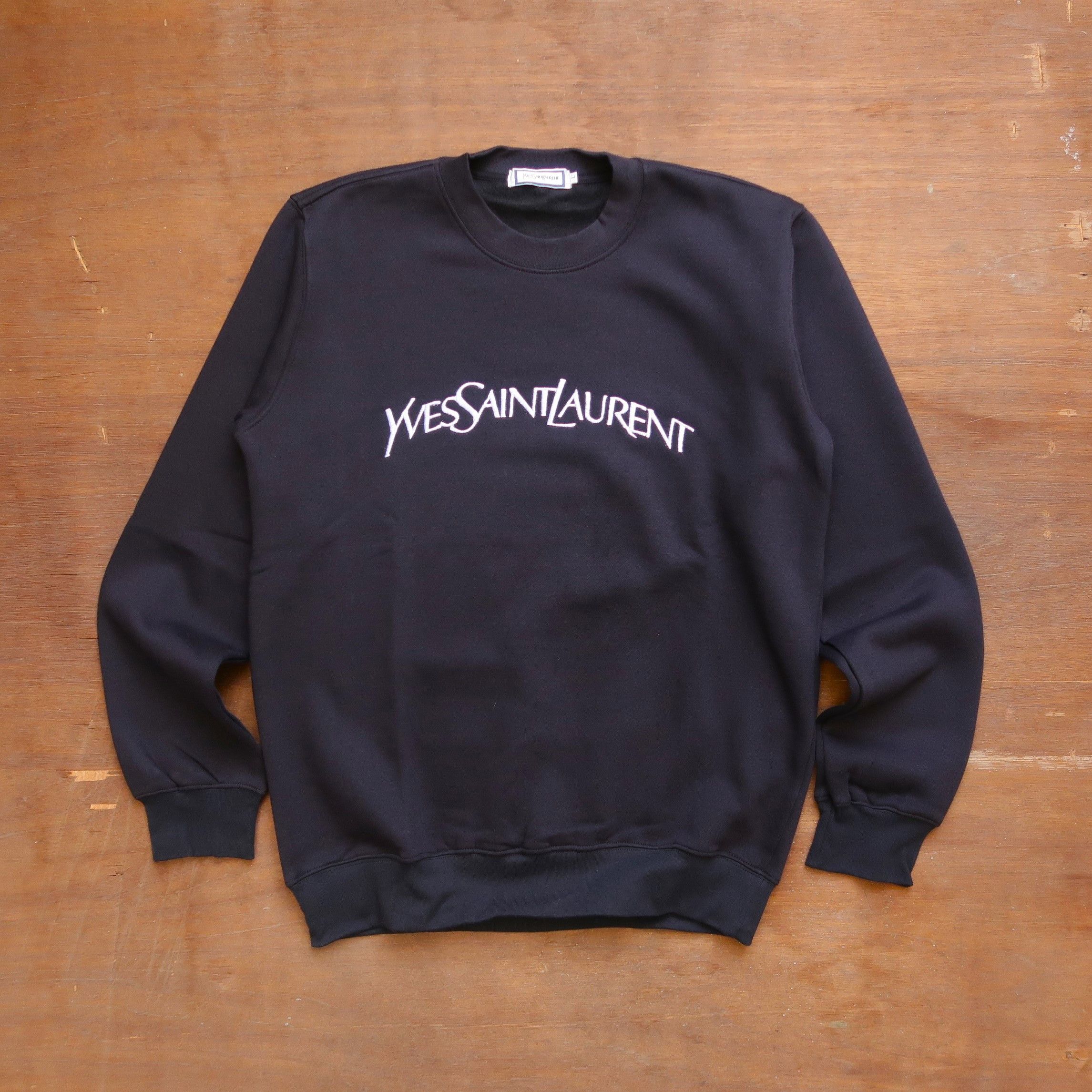 Vintage 2000s YSL Yves Saint Laurent Embroidered Sweatshirt Size XS main image 1