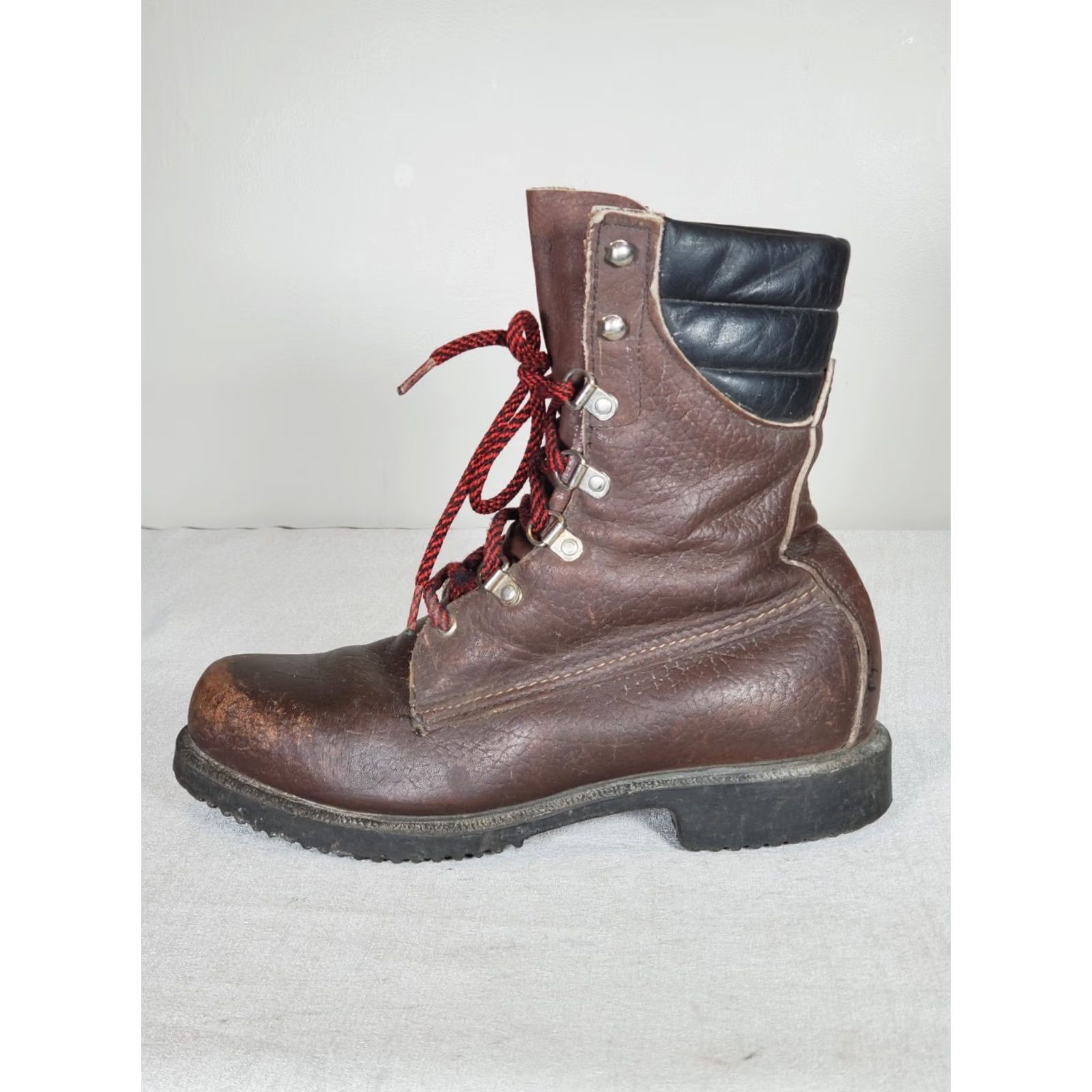 Vintage VINTAGE Red Wing Shoes Irish Setter 859 Upland Boot Men's US 8 D Brown Insulated Work Leather USA Hunting Sports Classic 80s Mens Size US 8 / EU 41 - 5 Thumbnail