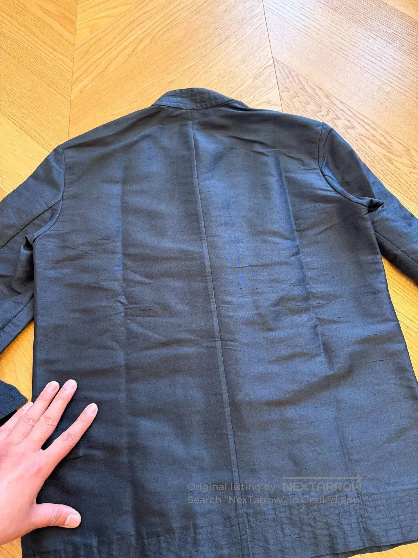 RLX Ralph Lauren Black Vintage Chinese Collar Shirt Jacket. Size S / US 4 / IT 40 - 4 Thumbnail