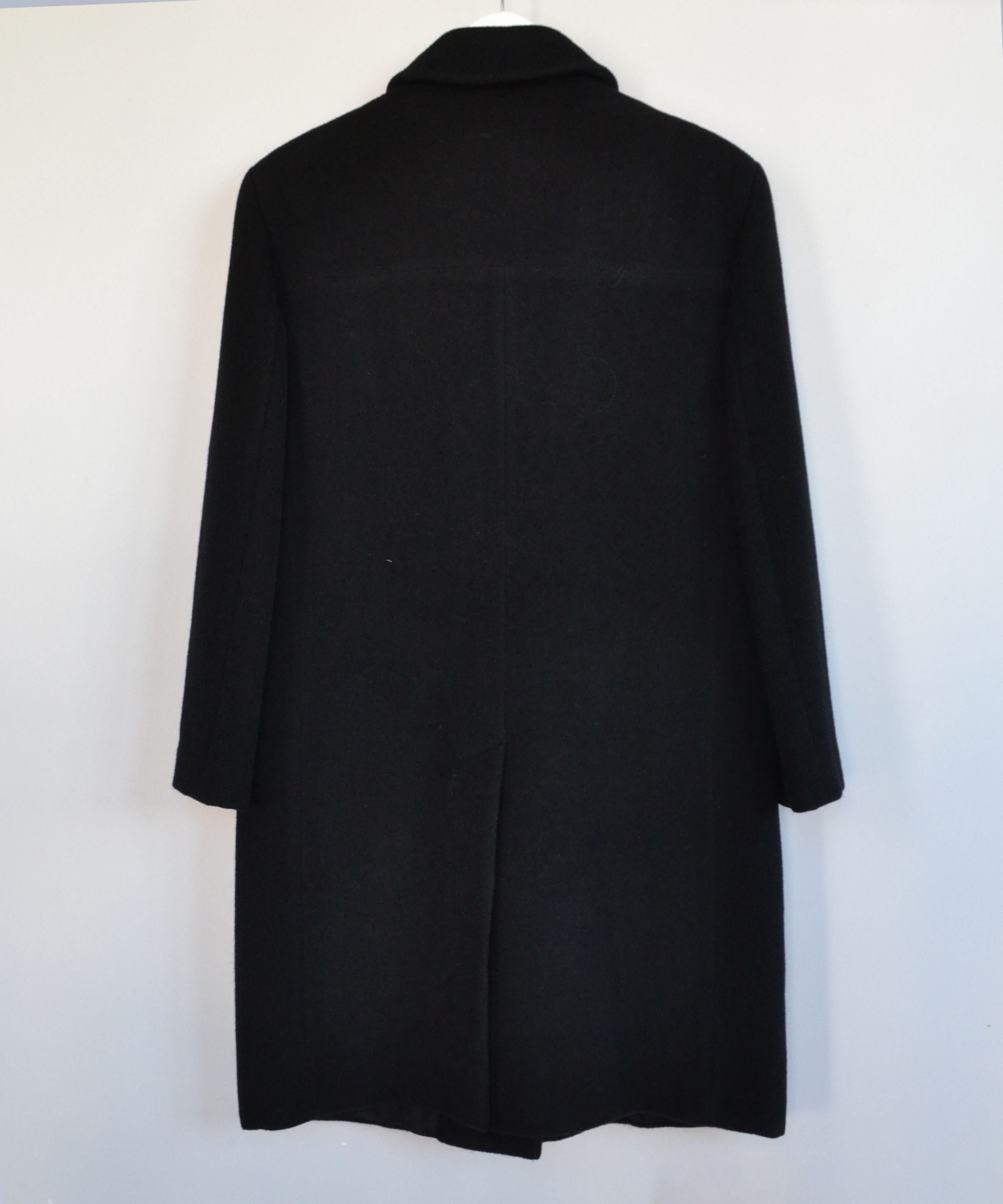 Gucci 🔴 GUCCI Coat Jacket Black Alpaca Wool Vintage Buttons 90s Size L / US 10 / IT 46 - 9 Thumbnail