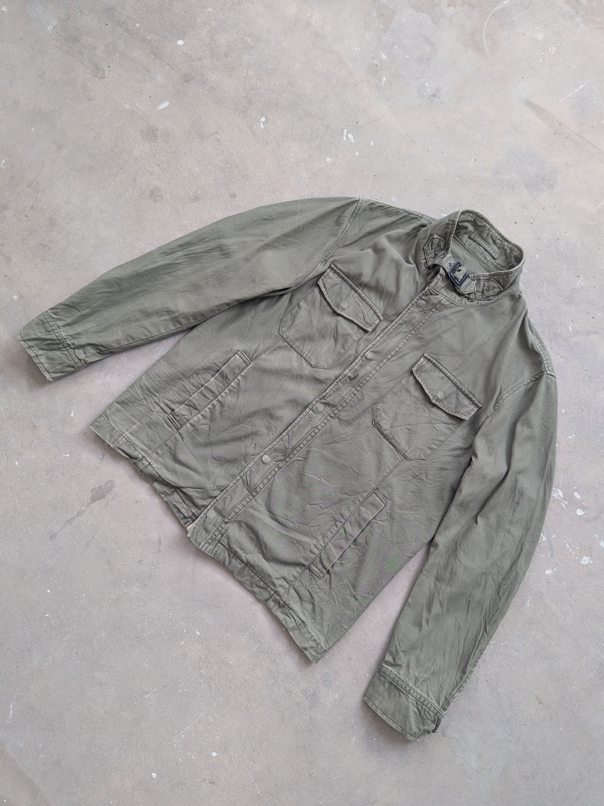 Japanese Brand × Vintage Vintage 1990s PBI Jacket Army Style Distressed Size M / US 6-8 / IT 42-44 - 2 Thumbnail