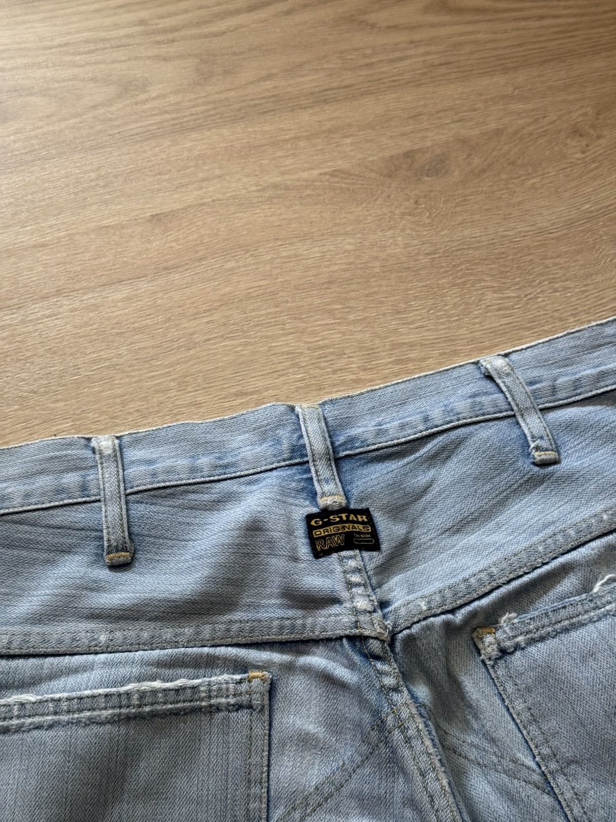 G-Star Vintage 00’s G-Star y2k Blue Moto Racing Jeans Pants Size US 31 - 7 Thumbnail