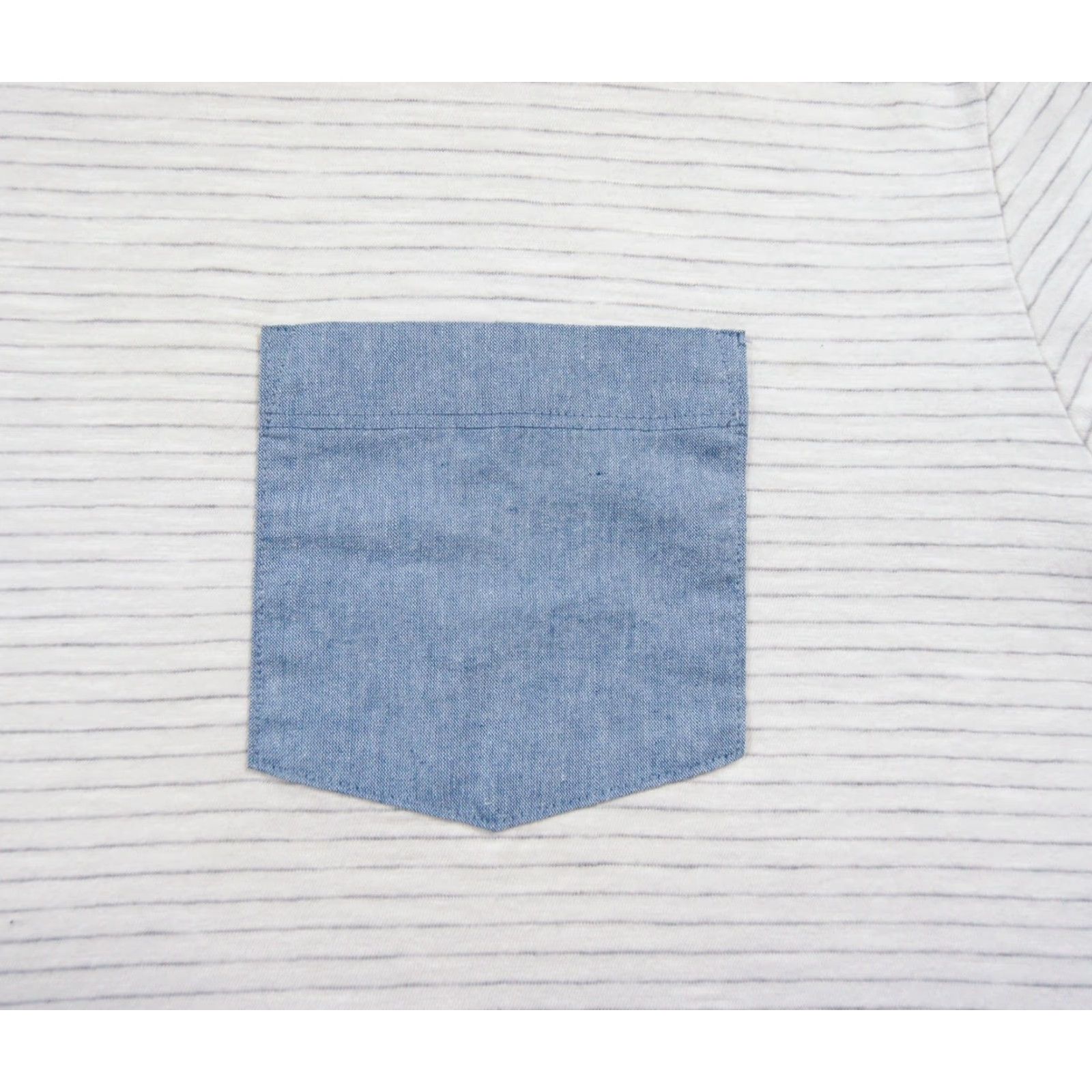 Marine Layer Marine Layer Shirt Mens XL White Short Sleeve Striped Pocket Tee Crewneck Size US XL / EU 56 / 4 - 3 Thumbnail