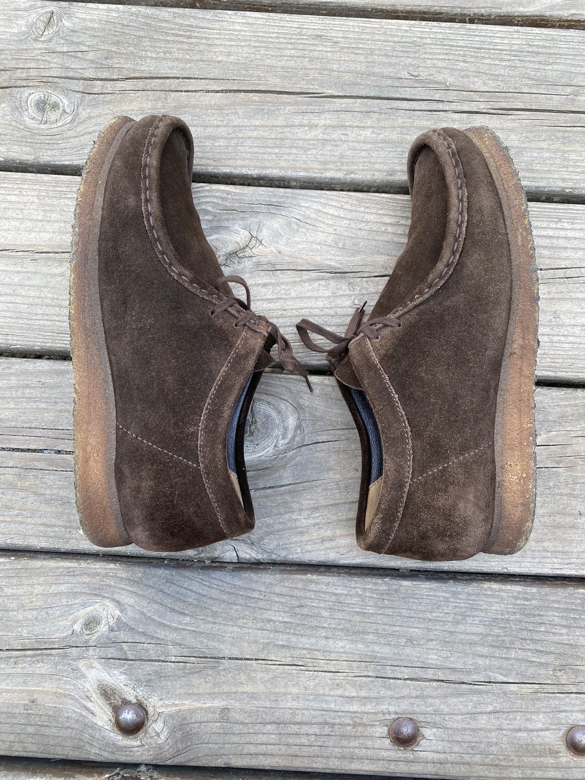 Clarks × Vintage Vintage Clarks Wallabees Suede Size US 9.5 / EU 42-43 - 7 Thumbnail