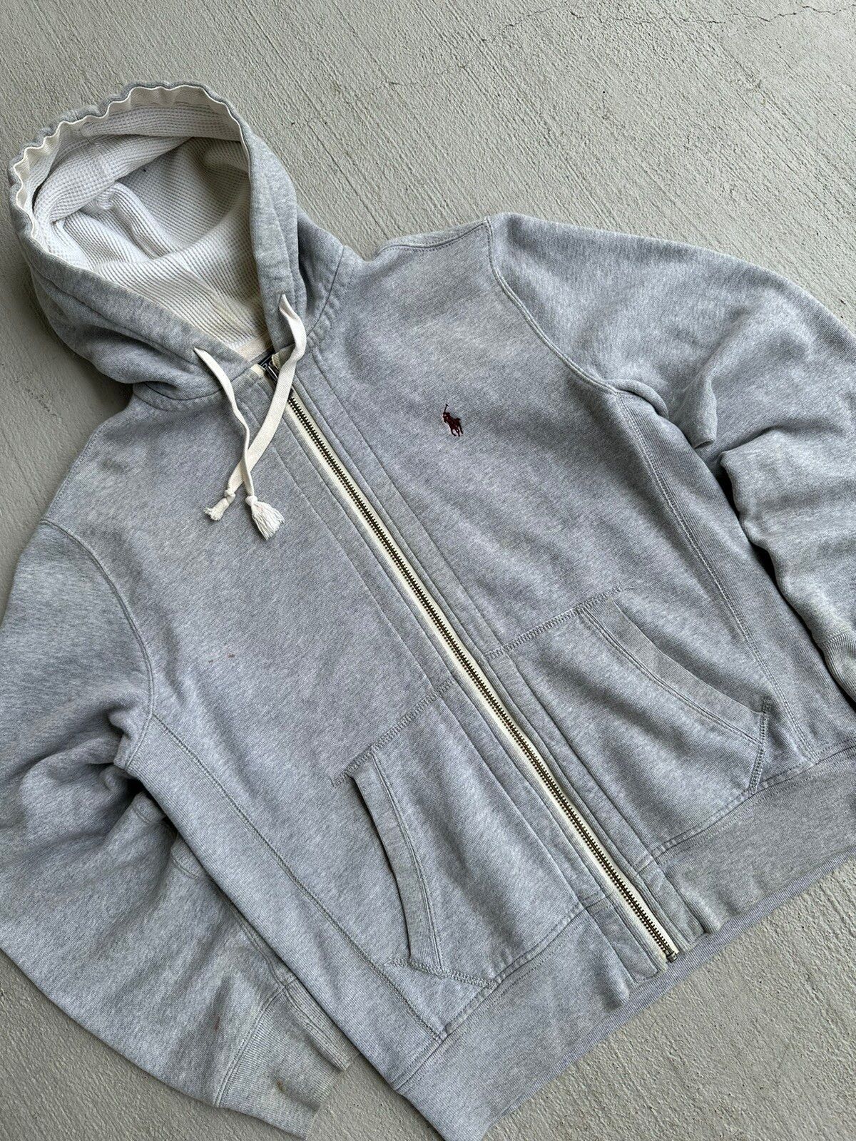 Pre-owned Polo Ralph Lauren X Vintage Polo Ralph Laurent Hoodie In Grey
