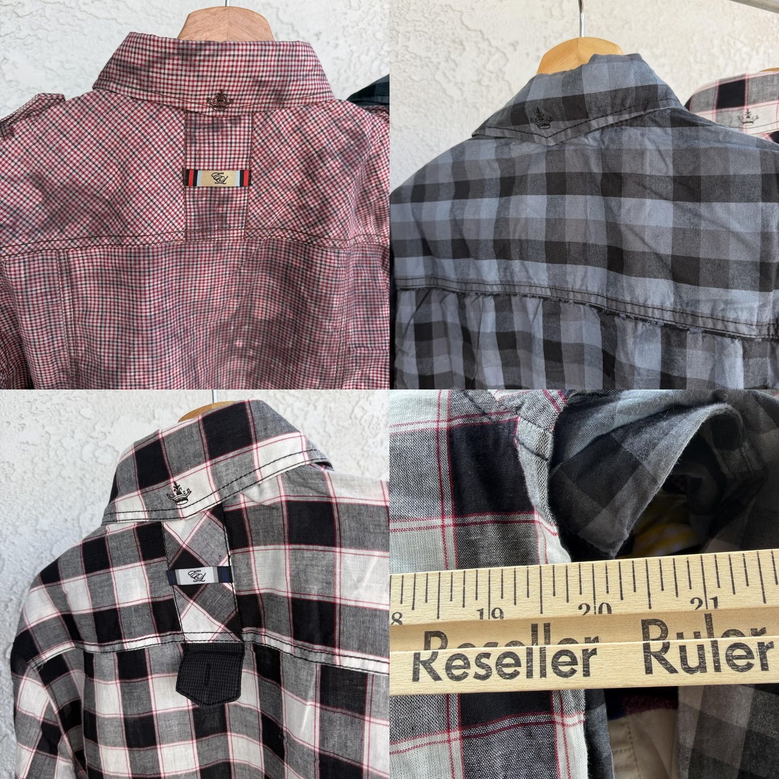 English Laundry VINTAGE? No. English Laundry Shirts Mens Small Lot Of 3 Plaid Long Sleeve Black Label Button Size US S / EU 44-46 / 1 - 9 Thumbnail