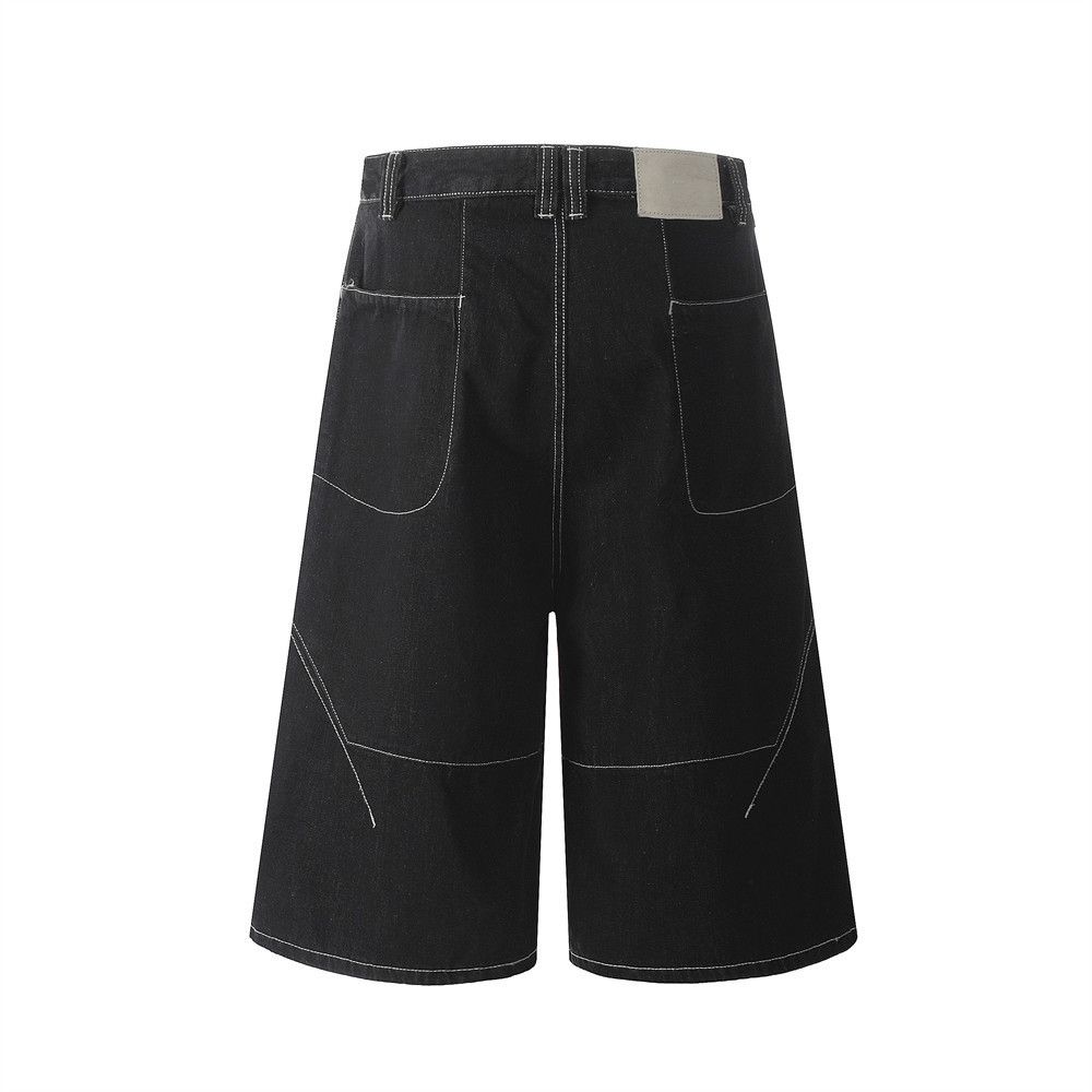 Japanese Brand × Vintage American loose wide-leg men's casual workwear denim shorts Size US 32 / EU 48 - 3 Thumbnail
