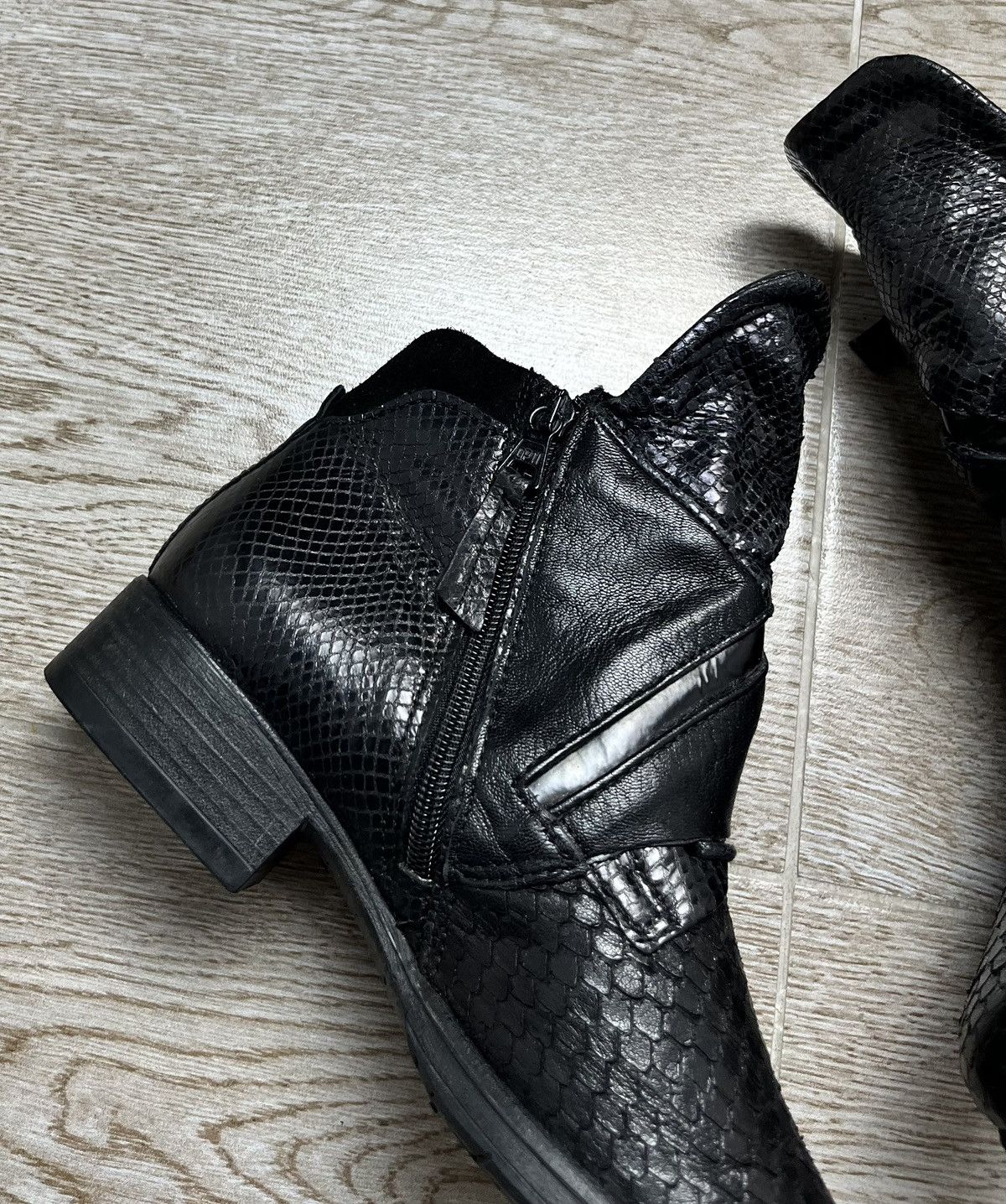 Guidi Python Leather A.S 98 Style Biker Guidi Style Boots 90s Size US 8 / IT 38 - 6 Thumbnail