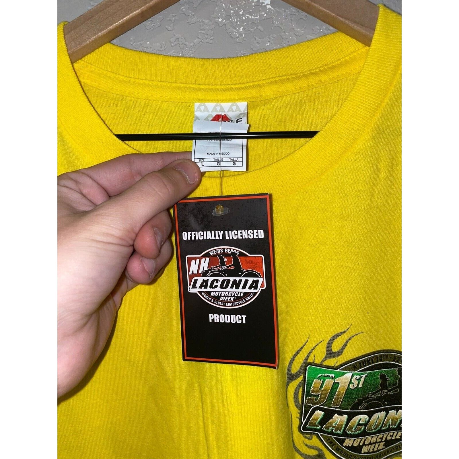 Alstyle Laconia Motorcycle Week Shirt Graphic Tee 2010s 2014 Large Size US L / EU 52-54 / 3 - 4 Thumbnail