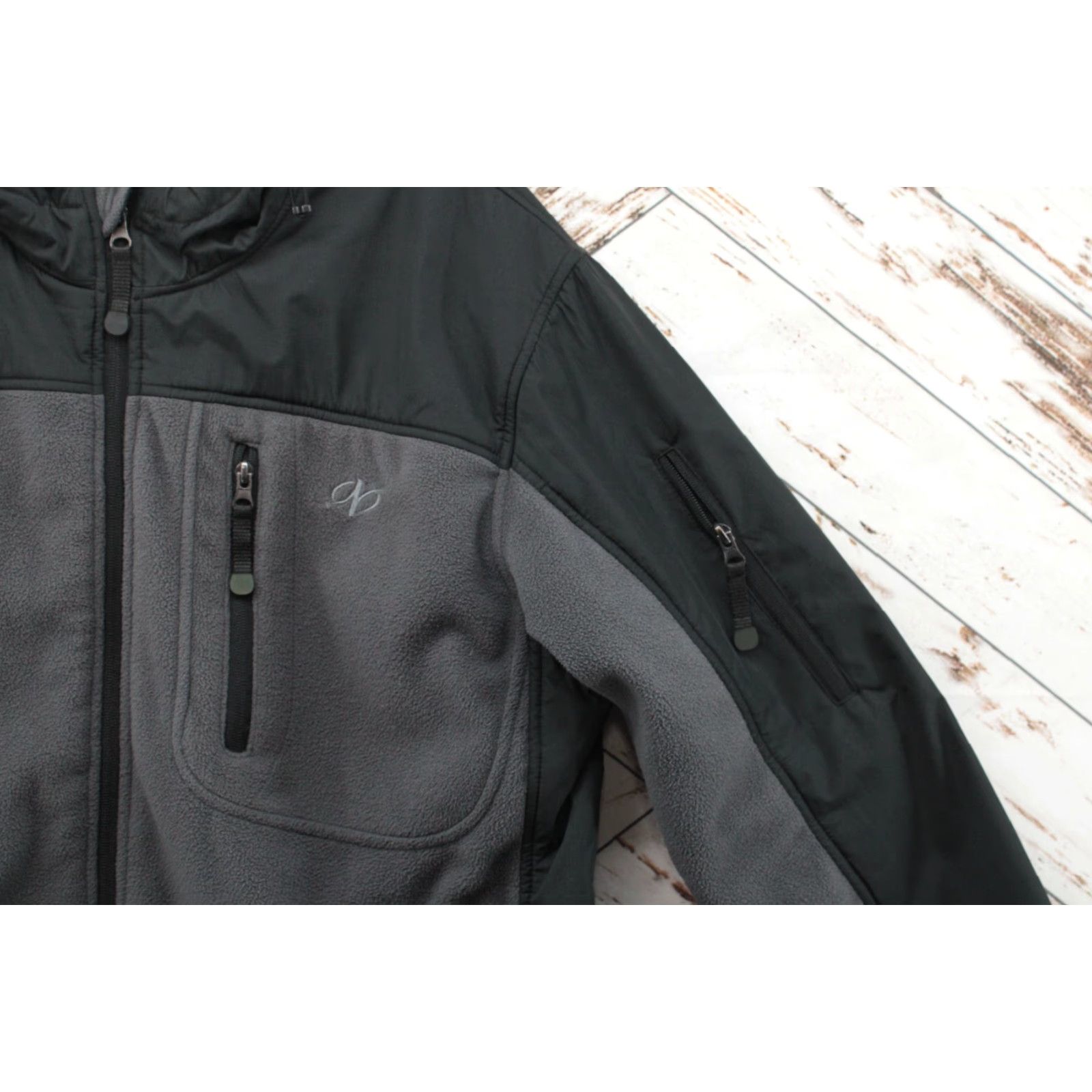 Vintage NORDICTRACK Fleece Coat Jacket Mens XL Gray Black Full Zip Hooded Pockets Cozy Coat Jacket Mens XL Gray Black Full Zip Hooded Pockets Cozy Size US XL / EU 56 / 4 - 2 Thumbnail