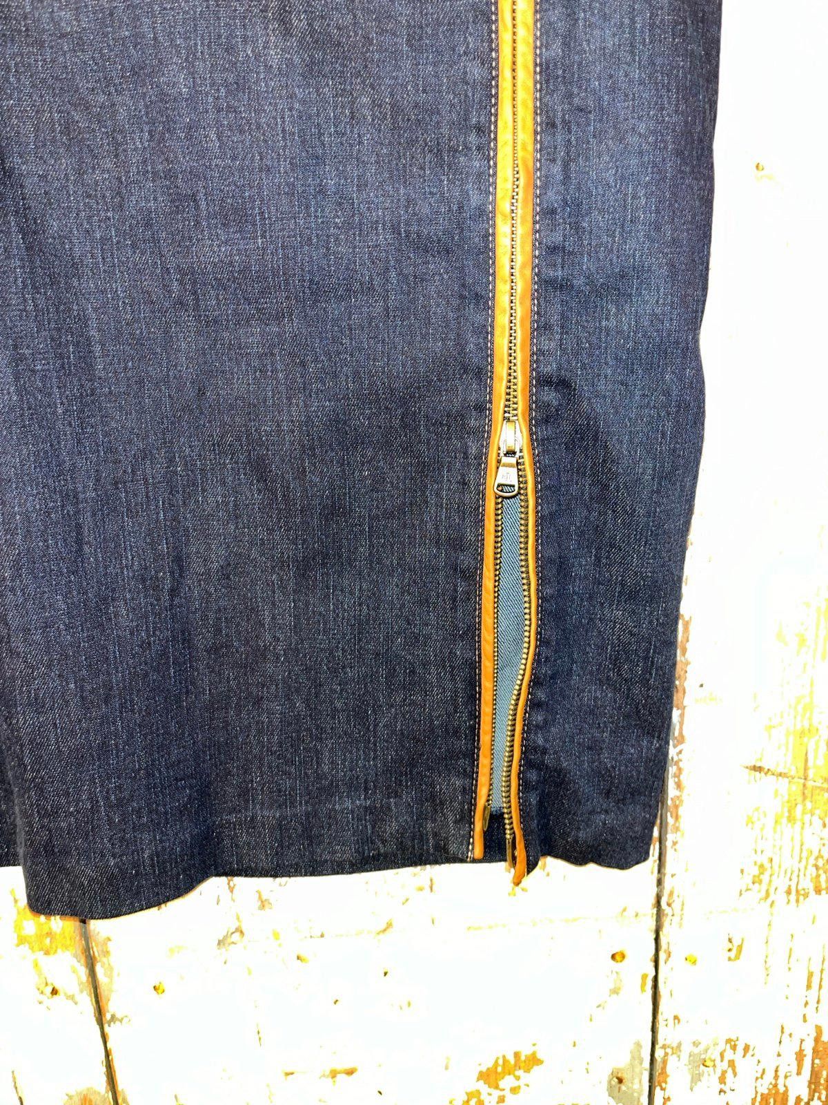 Lauren Ralph Lauren Ralph Lauren Denim skirt, leather trim, zipper, size 8 Size 32" / US 10 / IT 46 - 6 Thumbnail