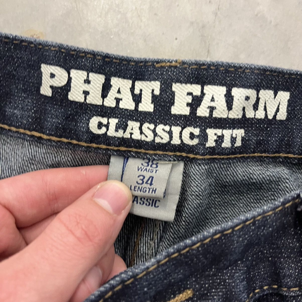 Phat Farm × Vintage Y2K Phat Farm Baggy Skater Hip Hop Embroidered Jeans 34x32 Size US 34 / EU 50 - 3 Thumbnail
