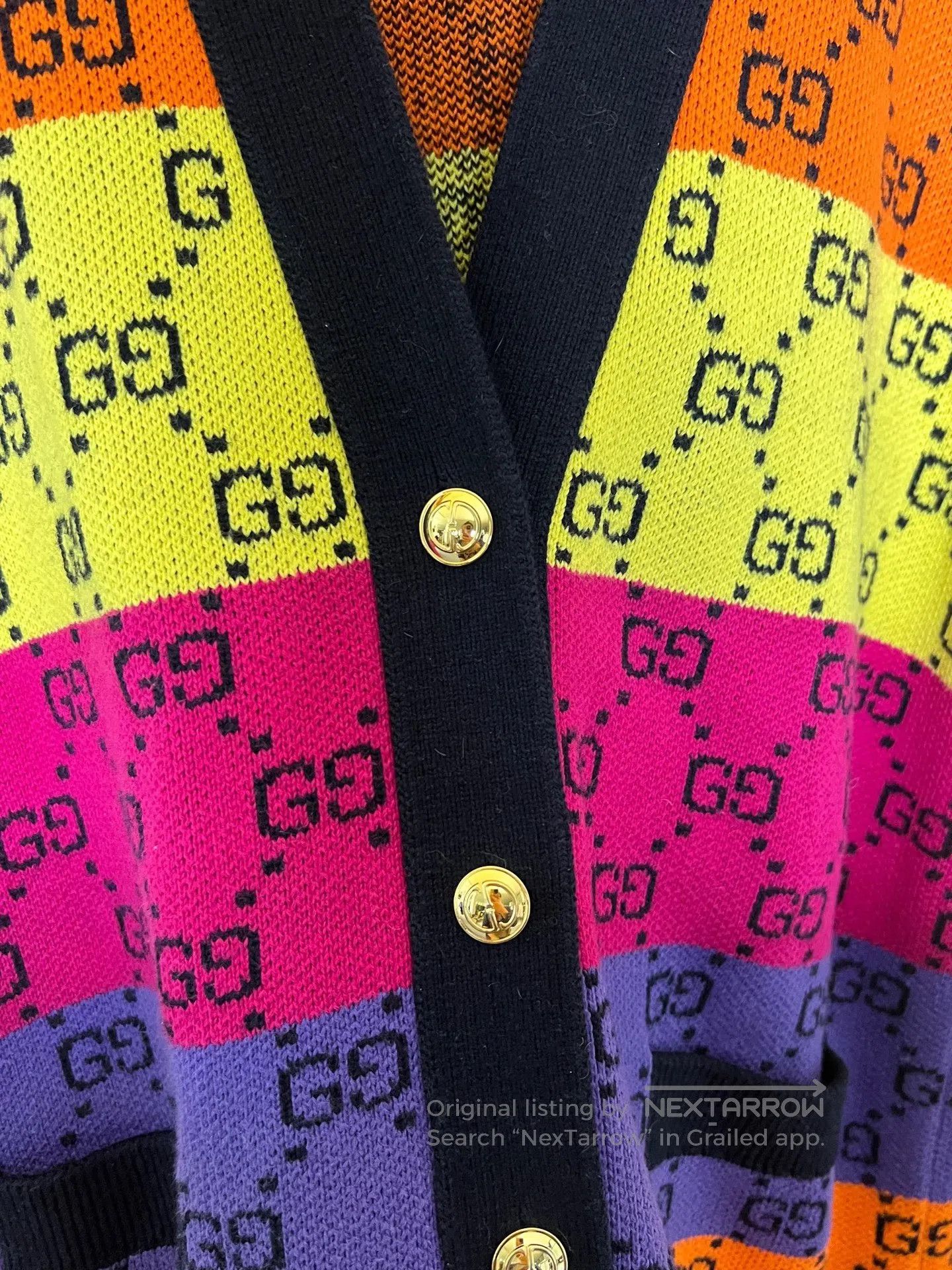Gucci Guicci Printed Rainbow Cardigan| Size US S / EU 44-46 / 1 - 3 Thumbnail