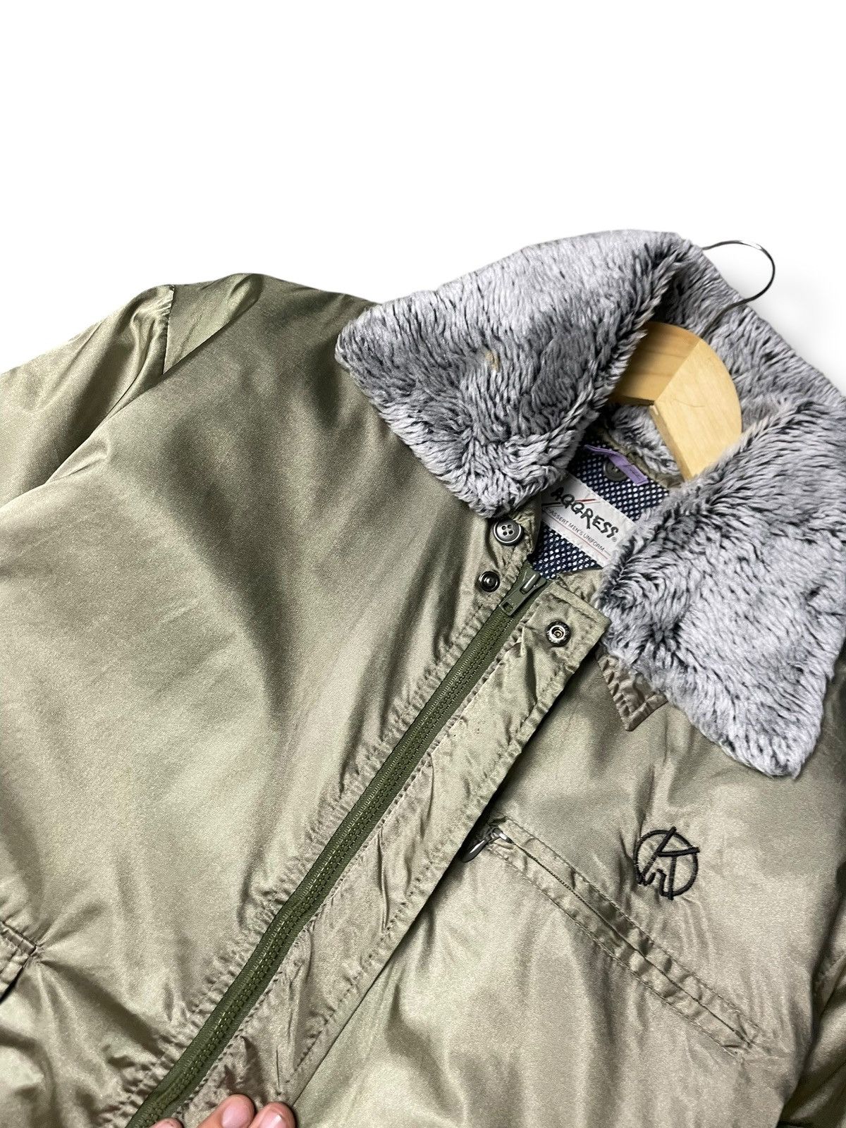 Japanese Brand × Vintage Aggress Japanese Brand Hidden Zipper Jacket (68) Size US L / EU 52-54 / 3 - 6 Thumbnail