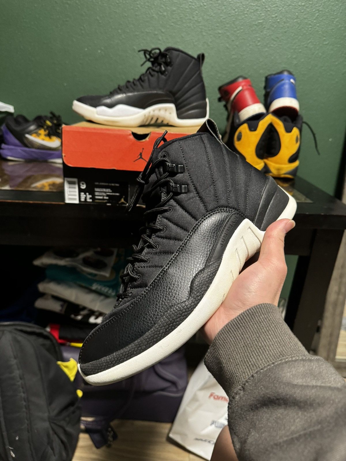 image of Jordan Nike Jordan 12 ‘Neoprene’ 2016 Shoes in Black, Men's (Size 9)