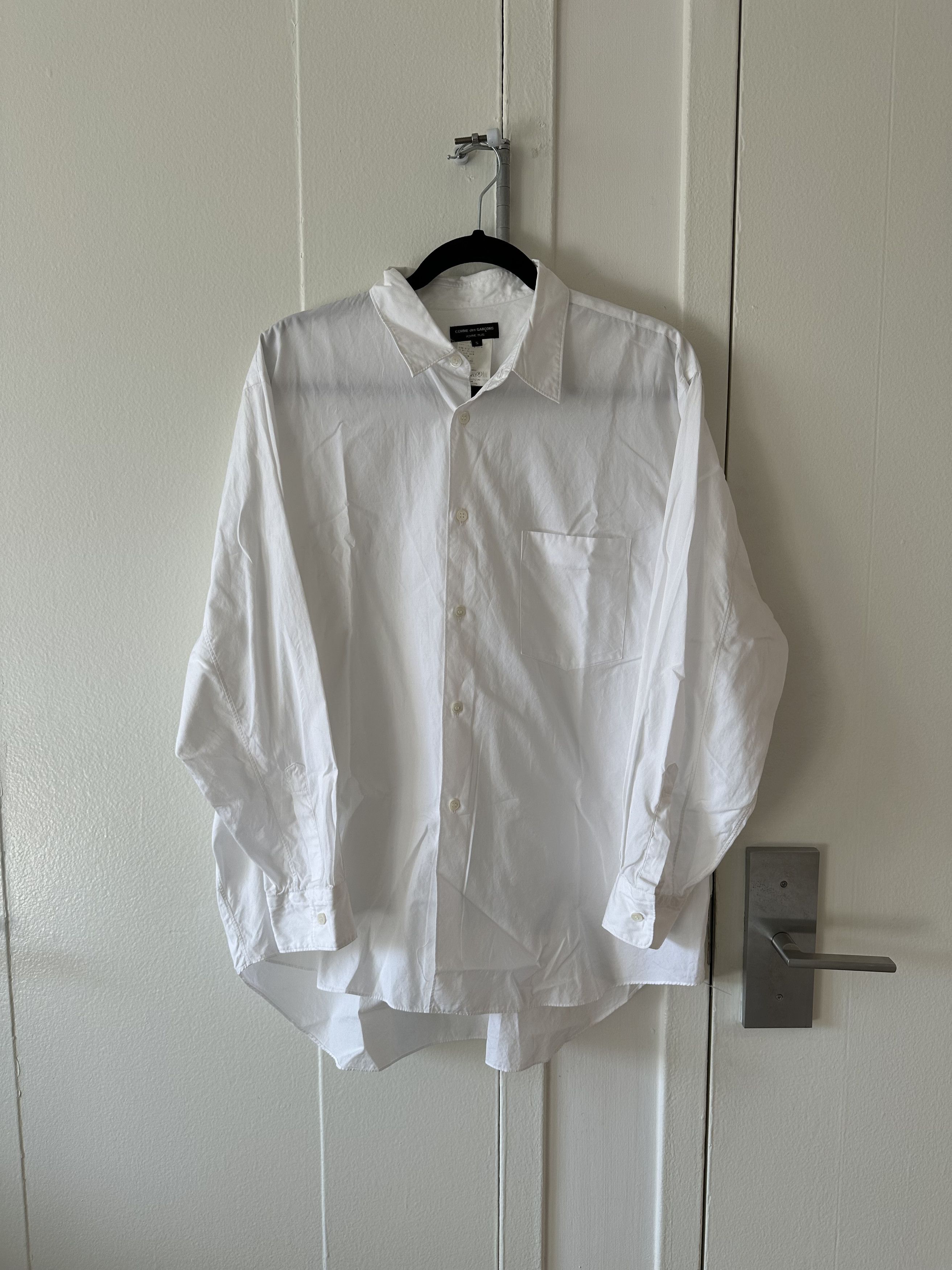 image of Comme Des Garcons x Comme Des Garcons Homme Plus Button Up Shirt in White, Men's (Size XL)