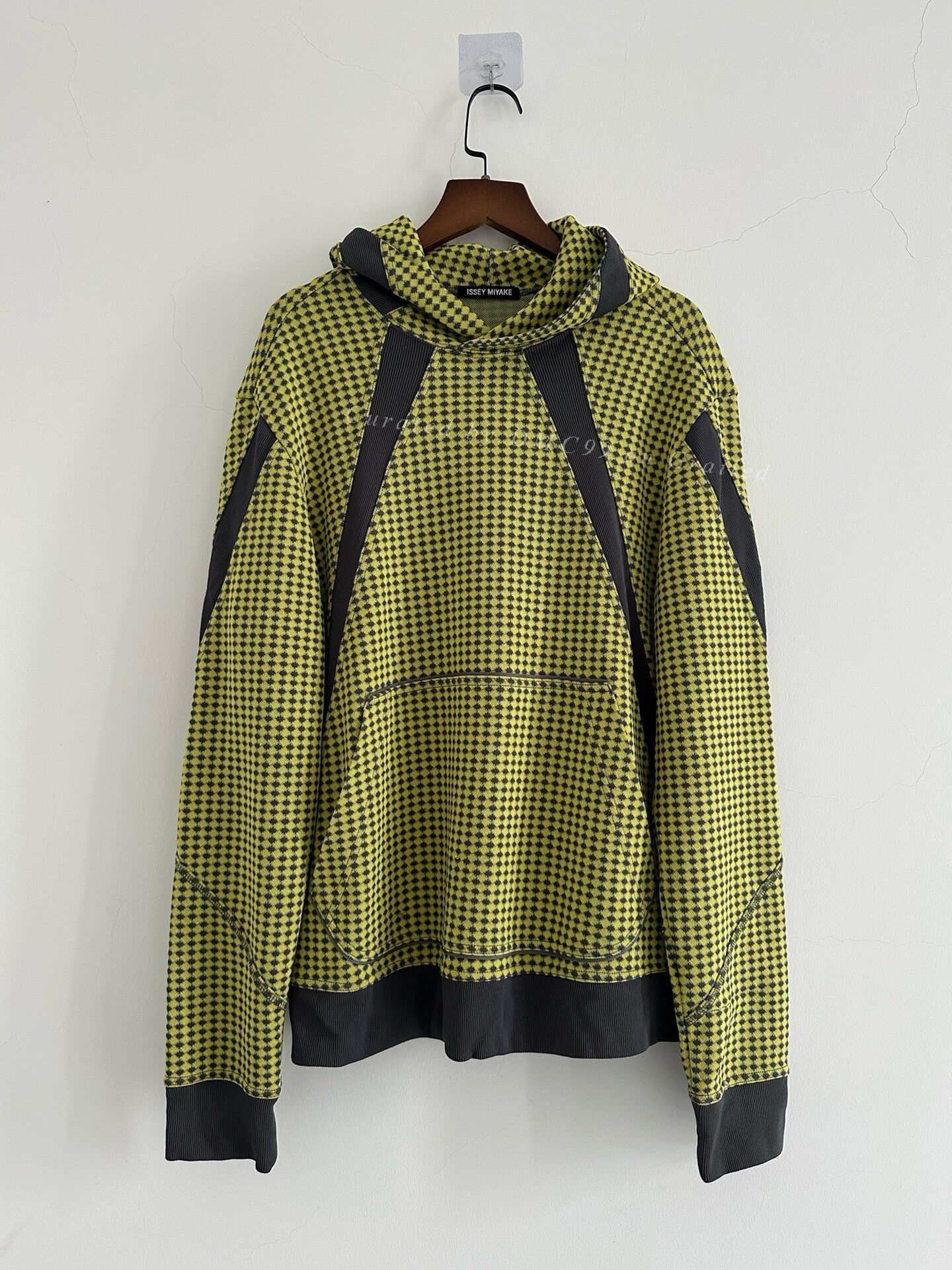 Issey Miyake Issey Miyake Green Check Pullover Sweatshirt Size US M / EU 48-50 / 2 - 1 Thumbnail